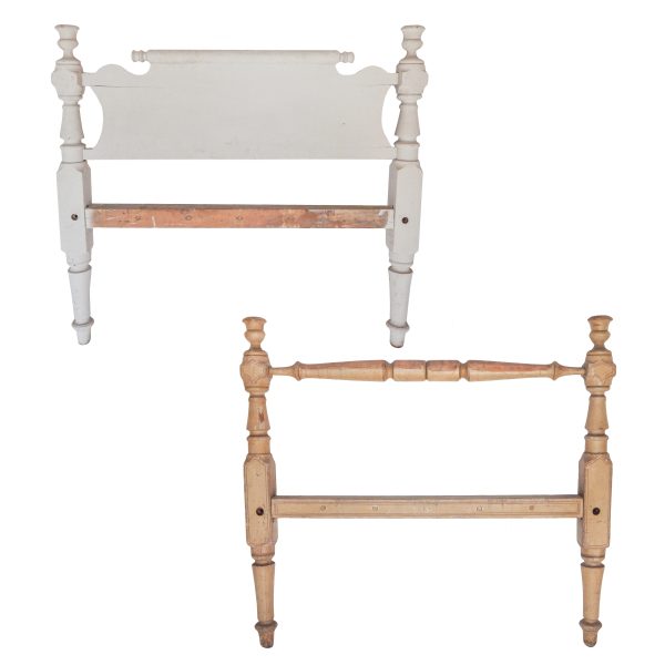 Heavy Wood Turned Three-Quarter Bed