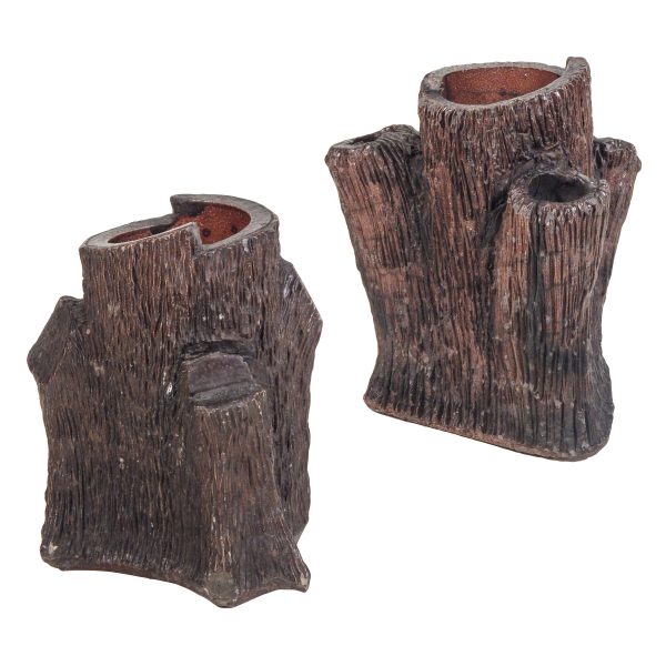 Small Faux Bois Planters