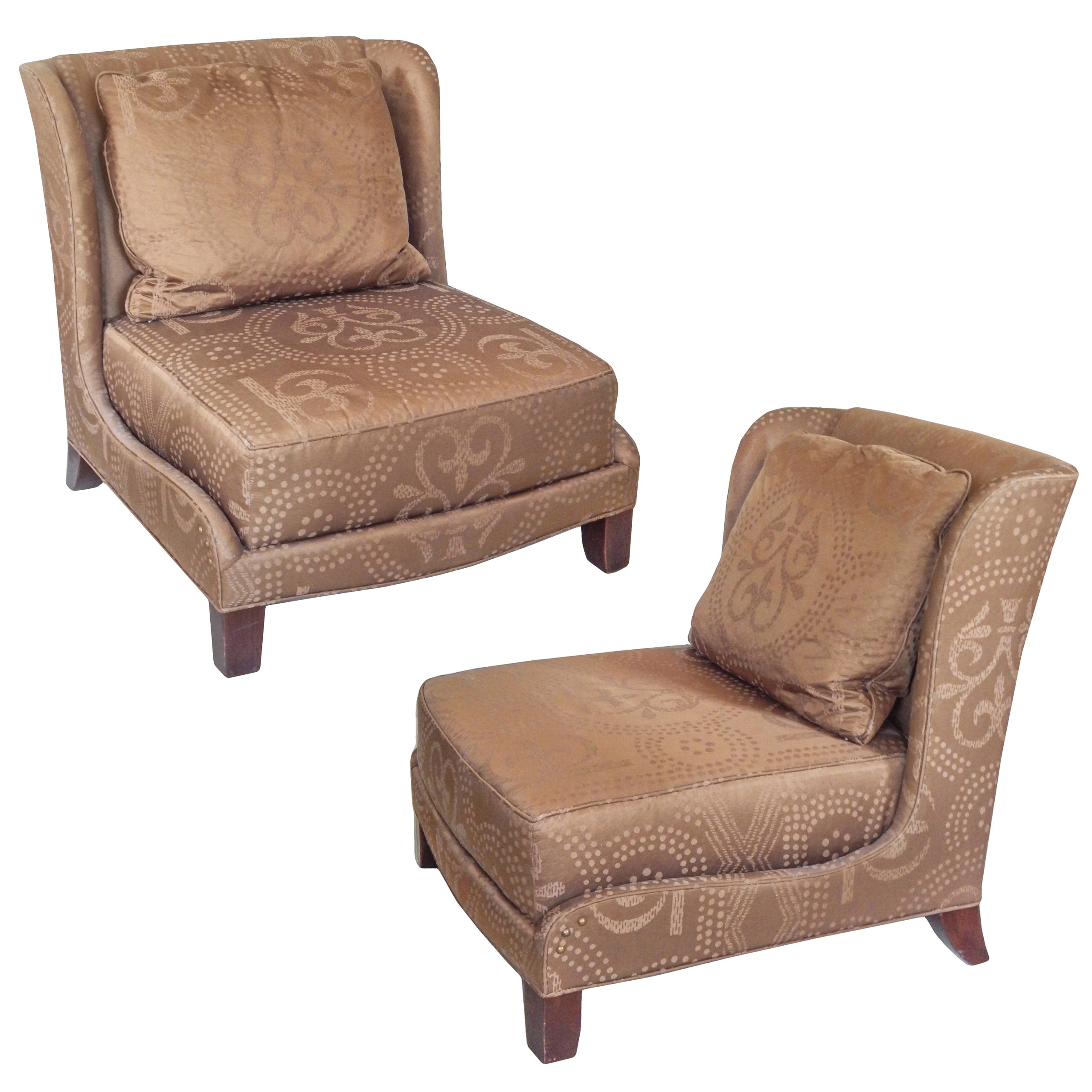 Winged Baker Slipper Chairs