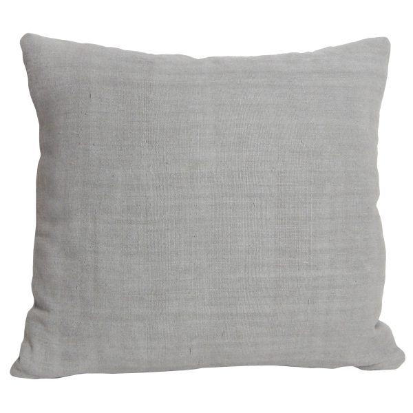 Grey Homespun Pillow