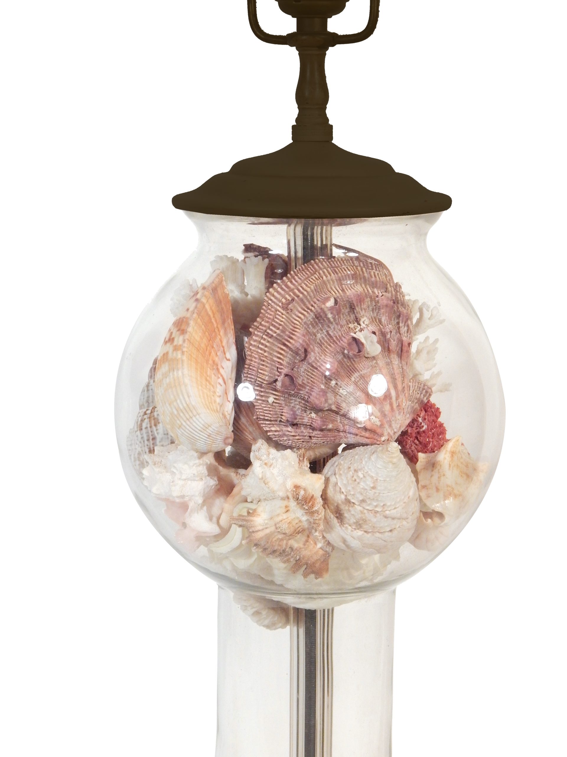 Pair of Cloche Shell Lamps - Image 11