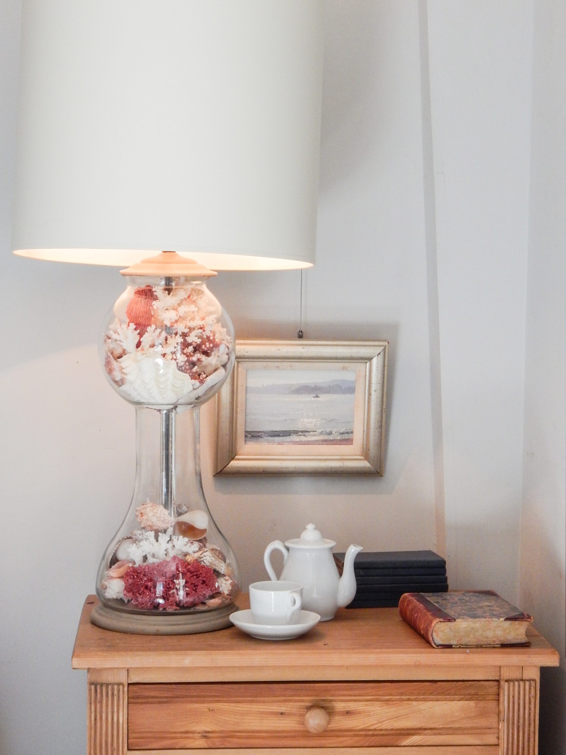 Pair of Cloche Shell Lamps - Image 2