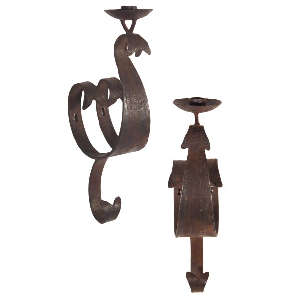 Pair of Wrought Iron Sconces