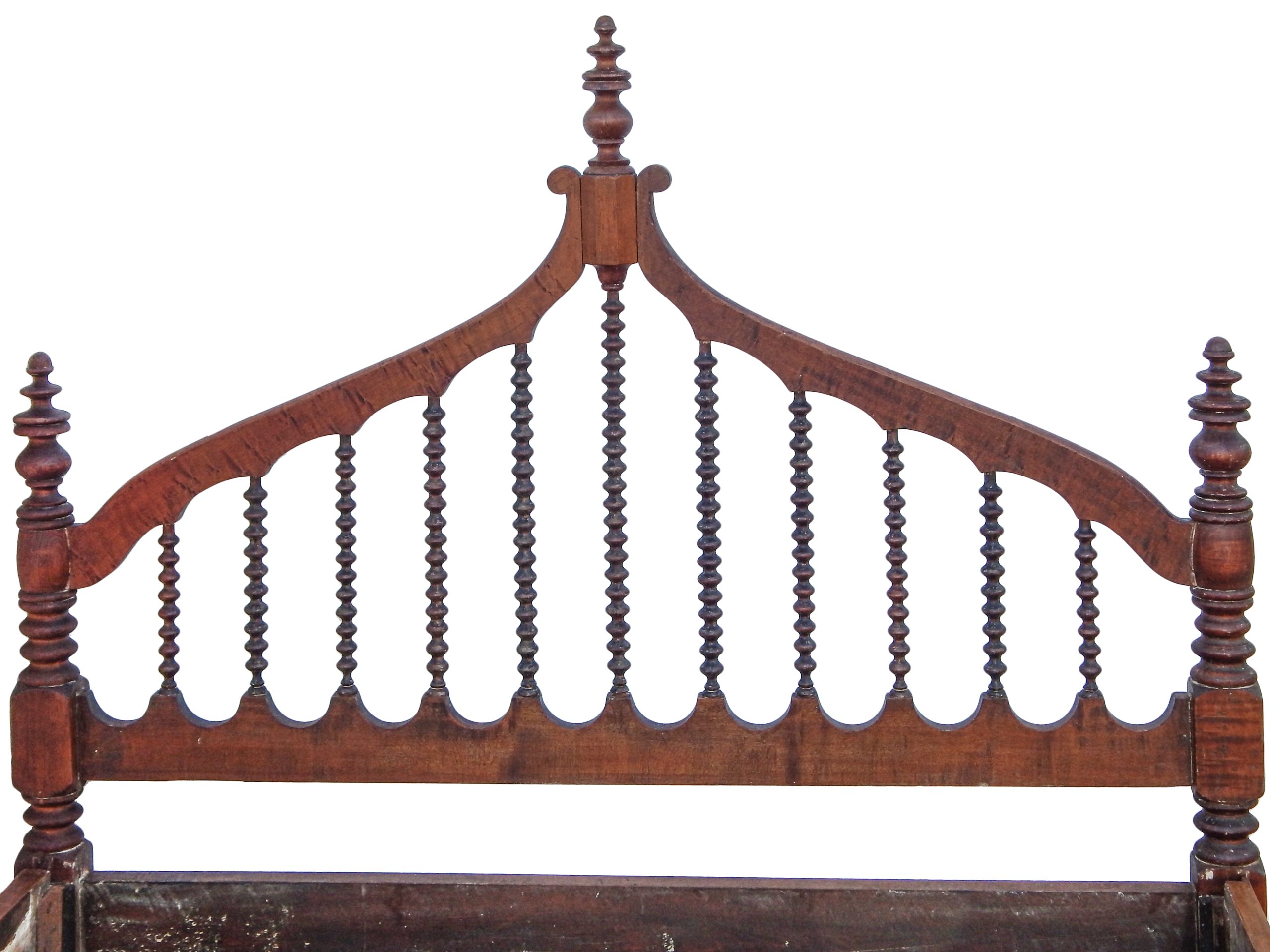 Gothic Style Bobbin Bed - Image 9