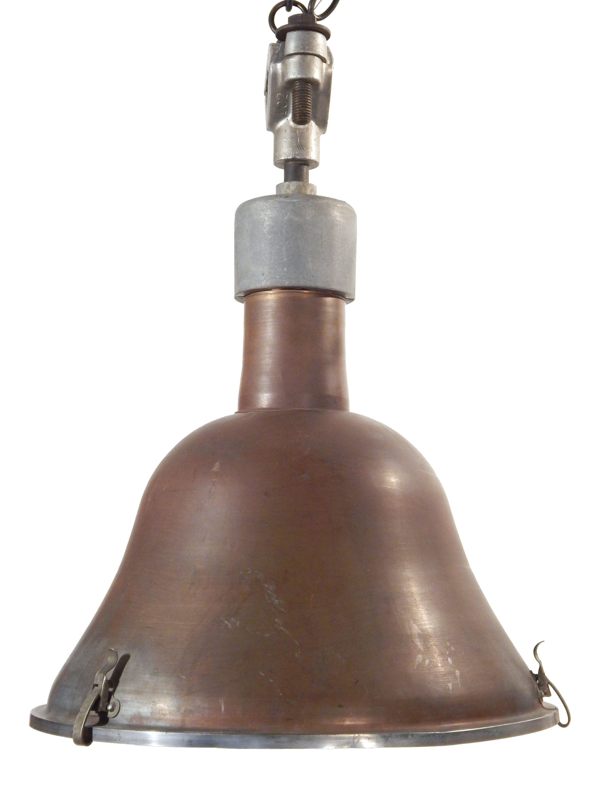 Pair of Hanging Copper Fixtures - Image 2