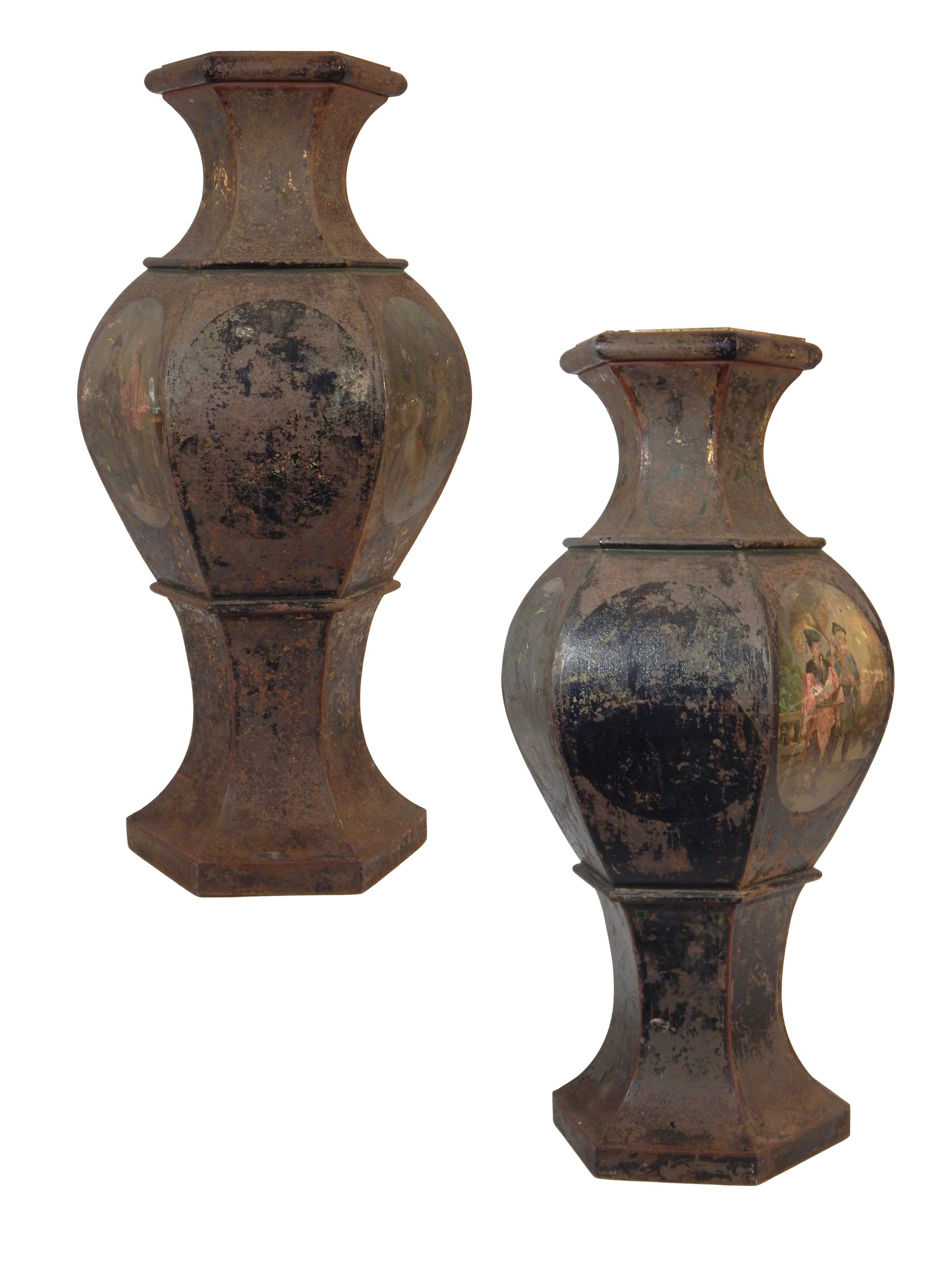 Pair of Chinoiserie Hexagonal Stands - Image 3