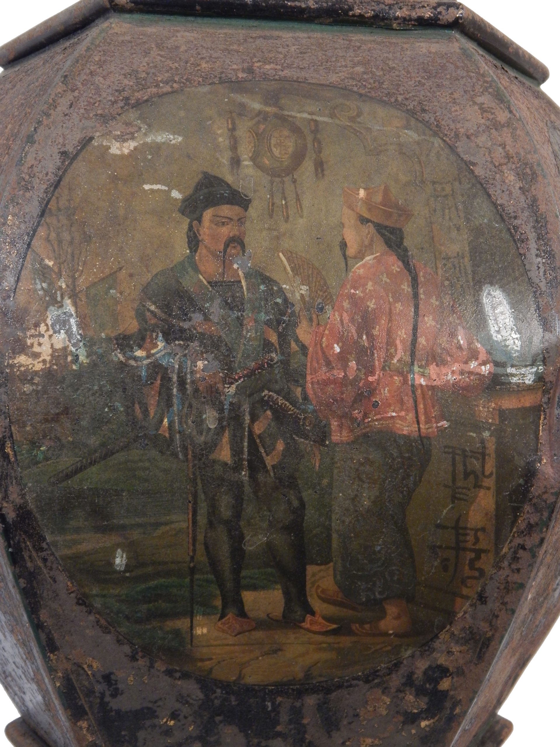 Pair of Chinoiserie Hexagonal Stands - Image 6