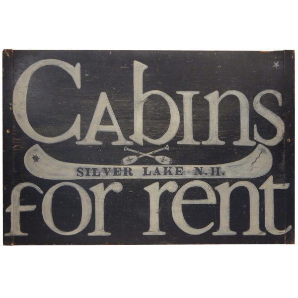 'Cabins for Rent' Sign