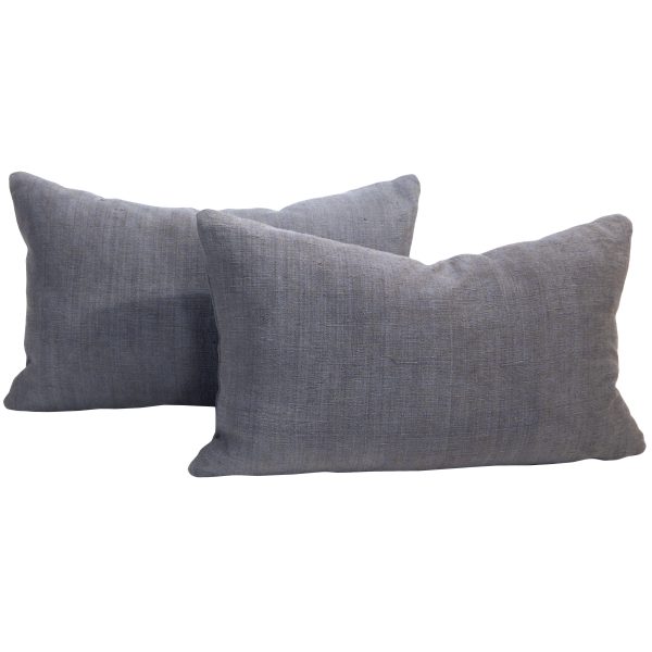 Gray Homespun Pillows