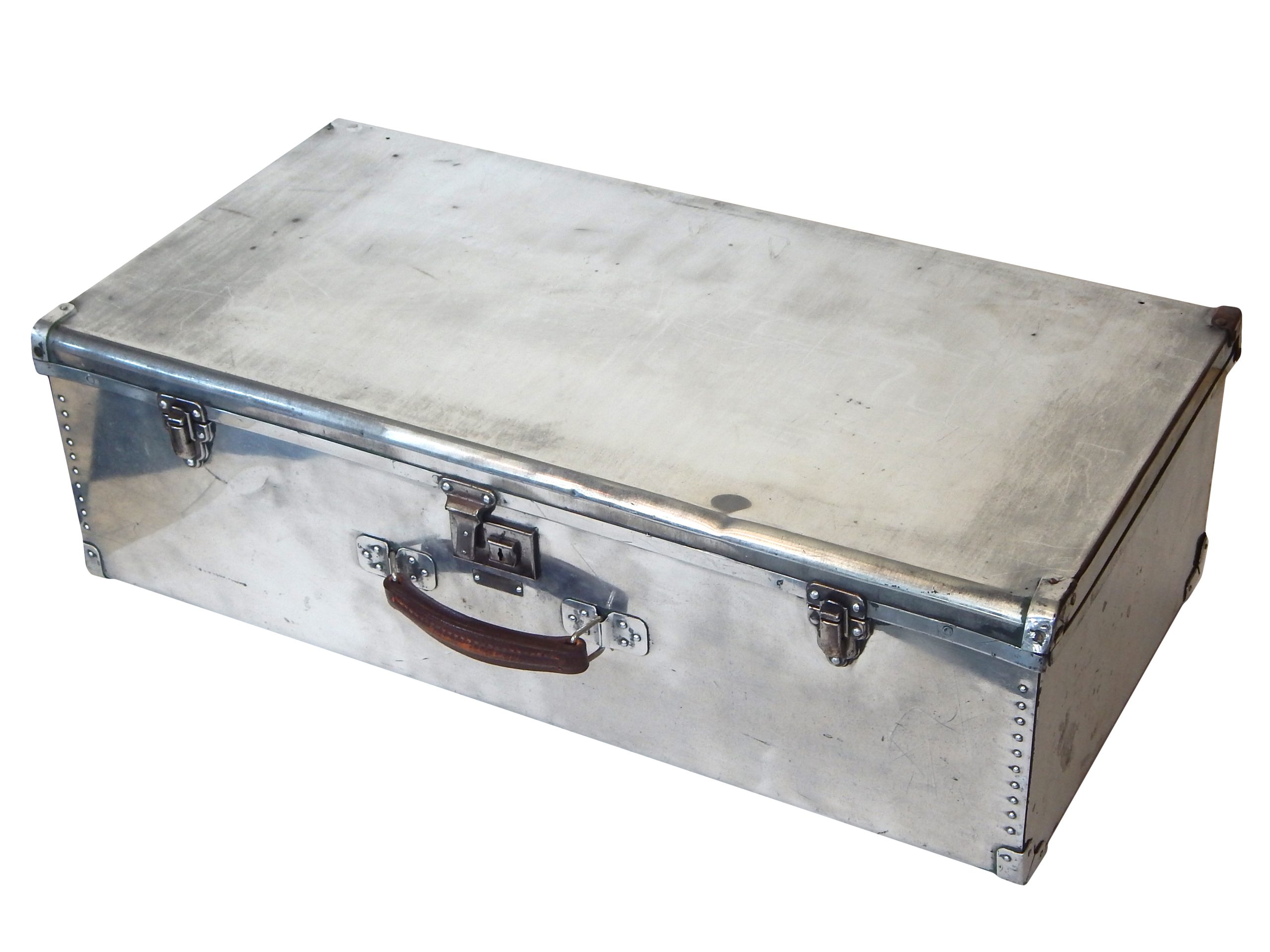 Assorted Vintage Metal Suitcases - Image 4