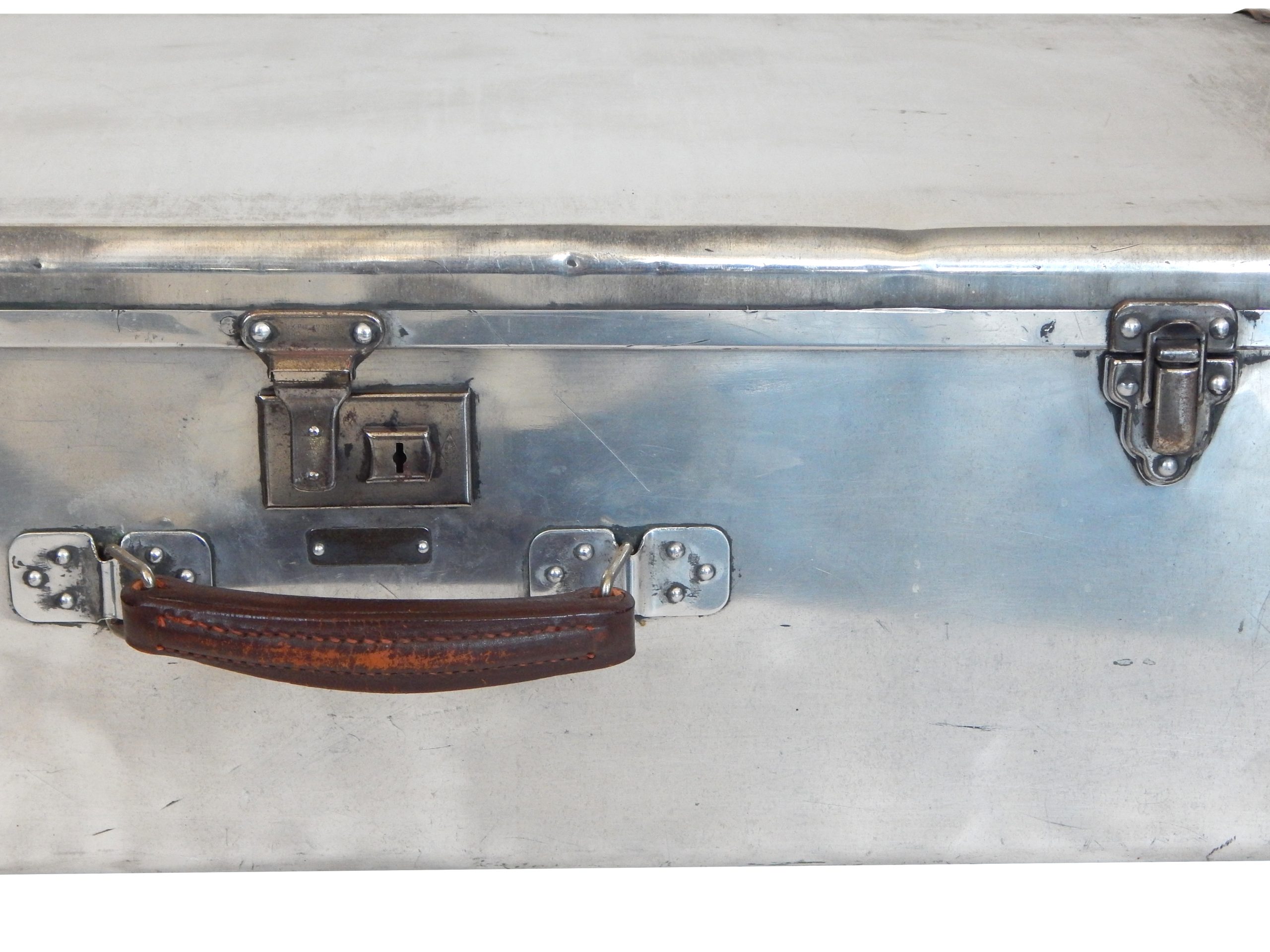 Assorted Vintage Metal Suitcases - Image 6