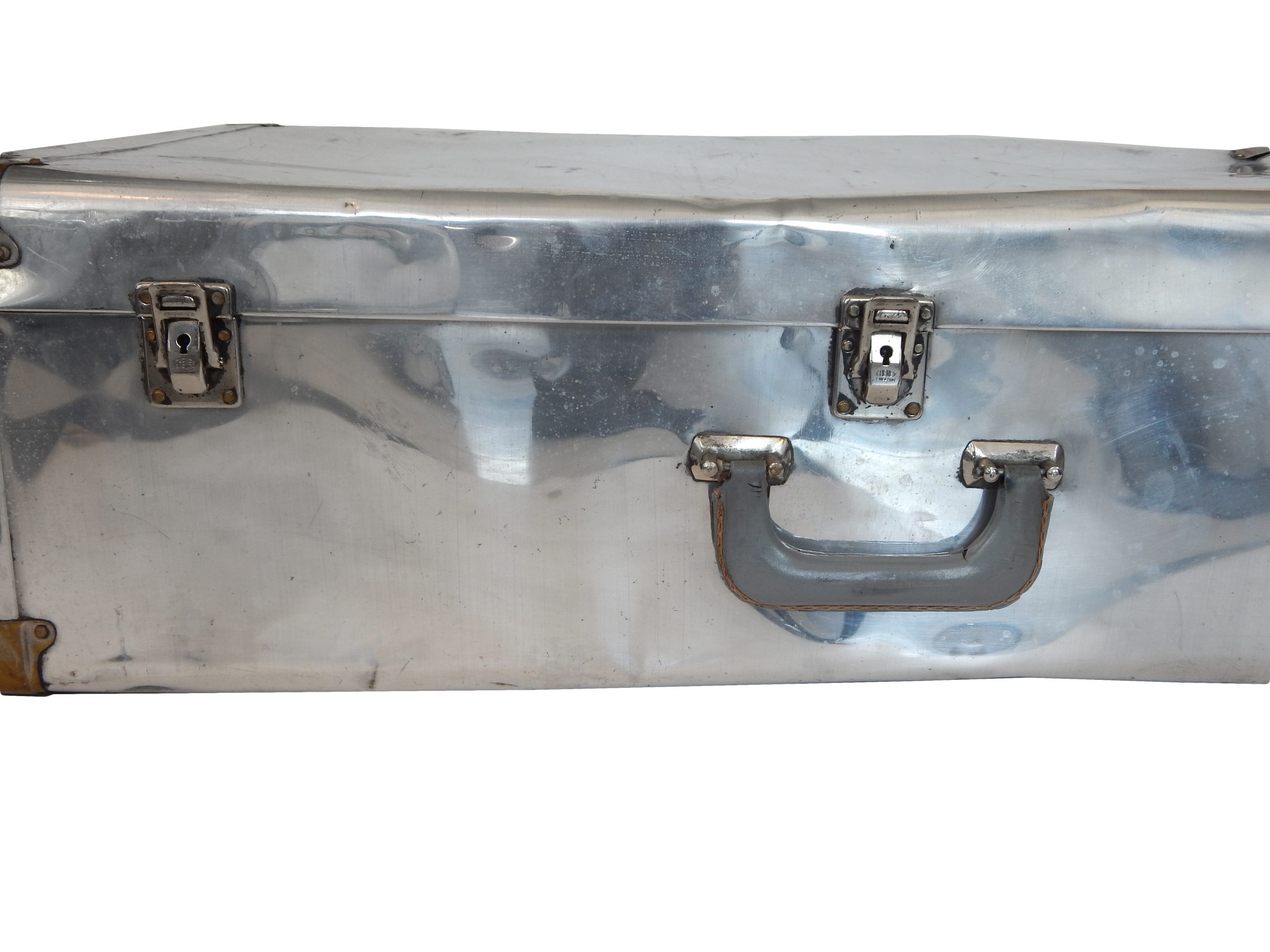 Assorted Vintage Metal Suitcases - Image 10