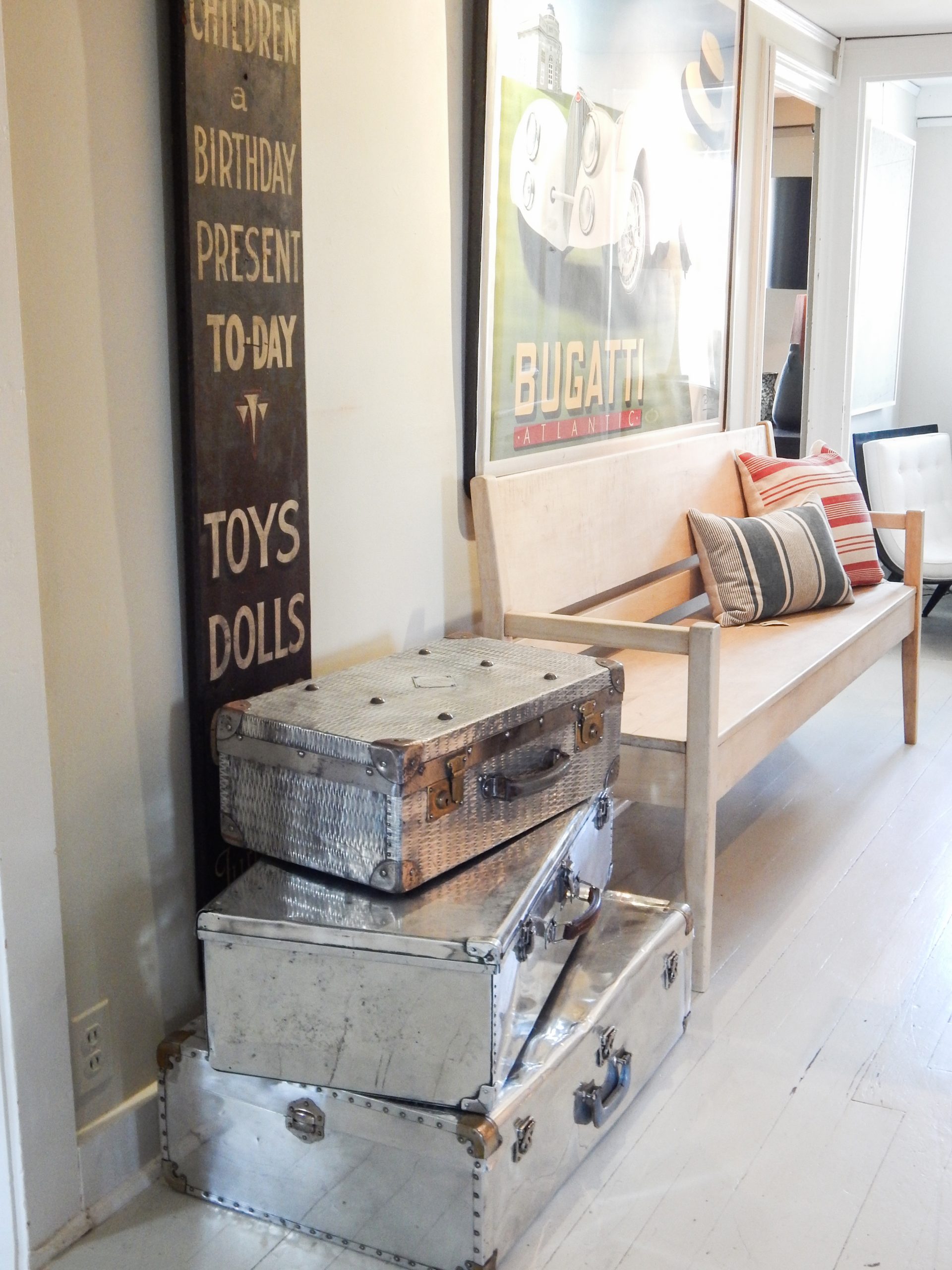 Assorted Vintage Metal Suitcases - Image 2