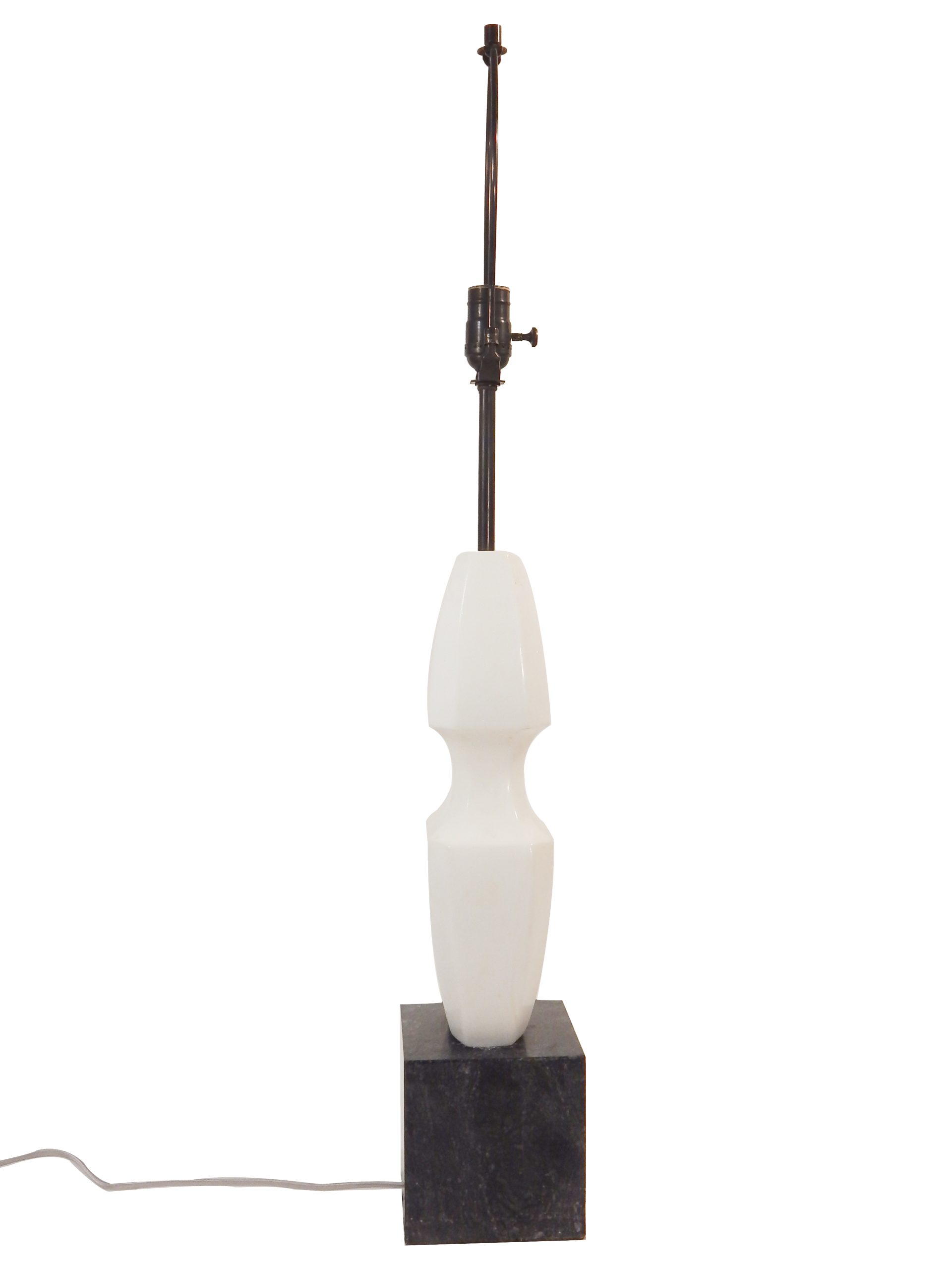 Pair of Sculptural Marble Lamps - Image 5