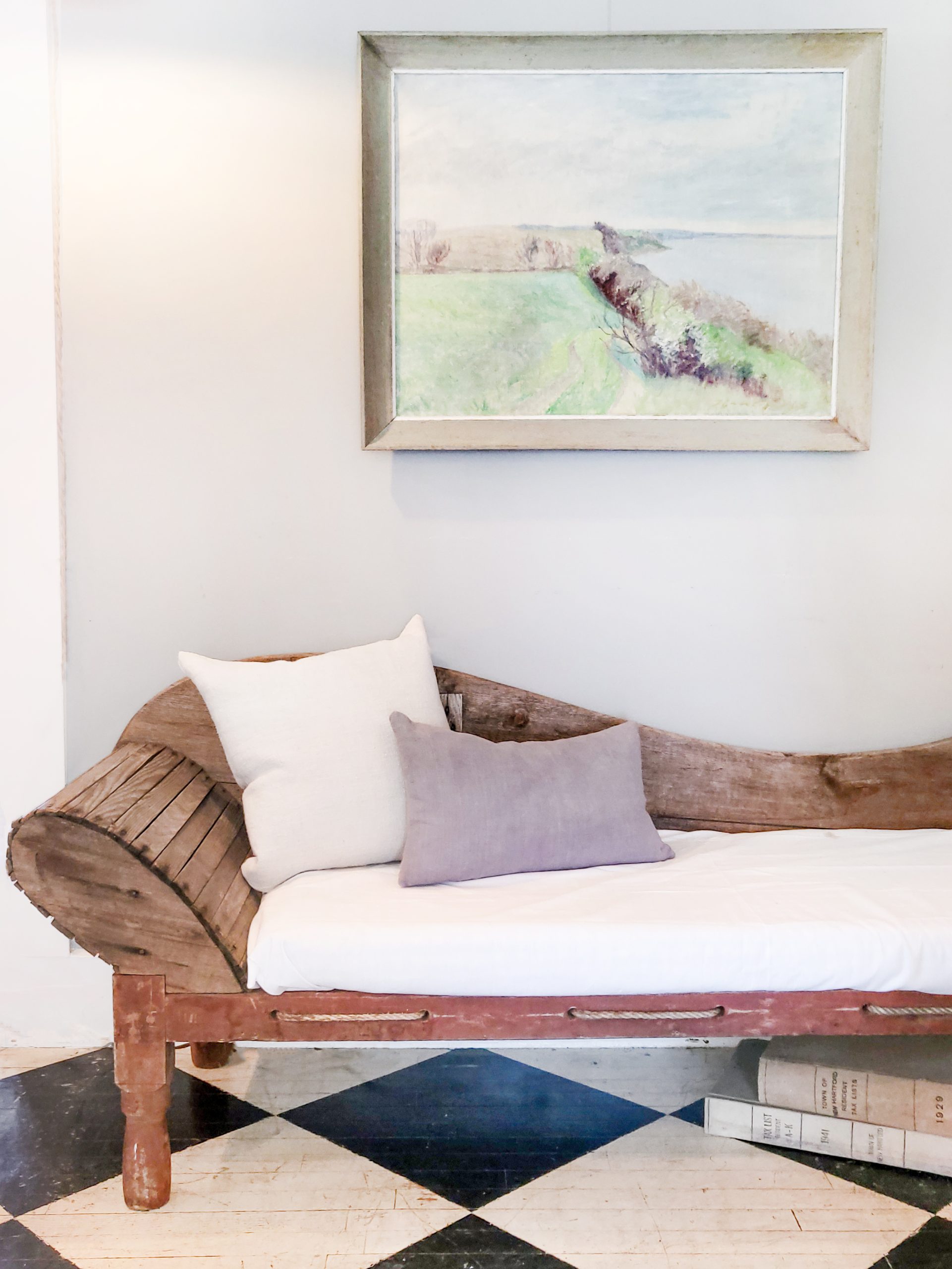 19th C. Wood and Rope Porch Chaise - Image 2