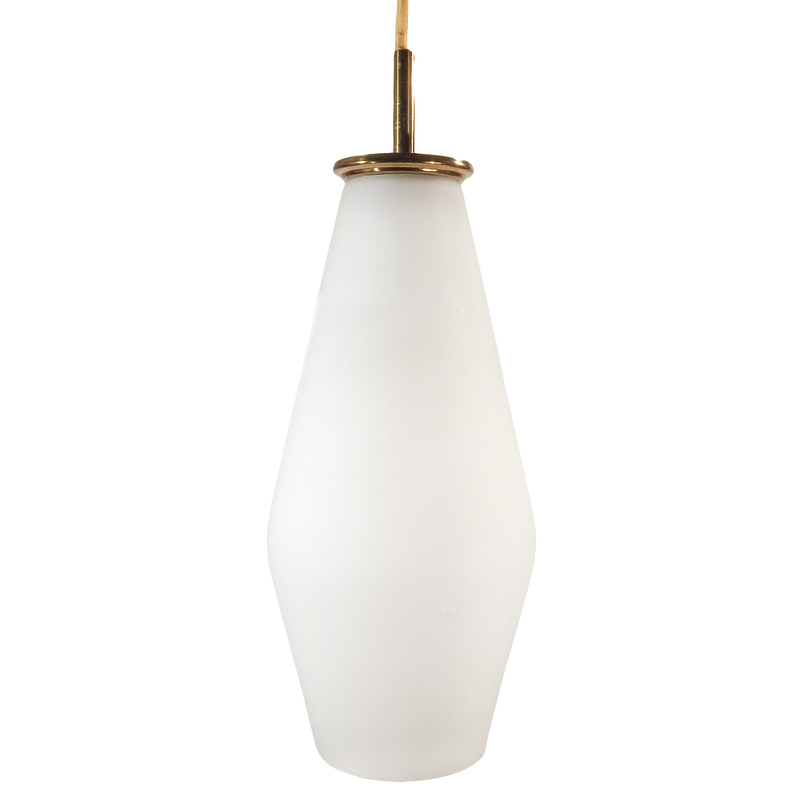 Paavo Tynell Frosted Glass Pendant Lights
