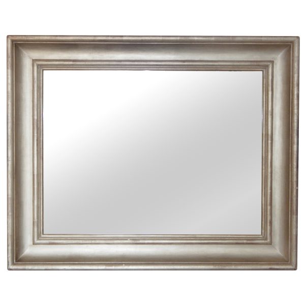 Large Silver Leaf Mirror