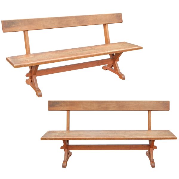 Pair of X- Form Benches