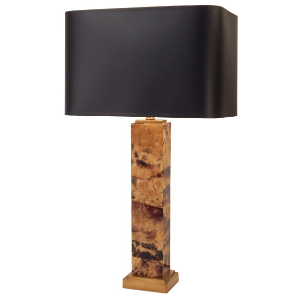 Faux Tortoise Shell Table Lamp