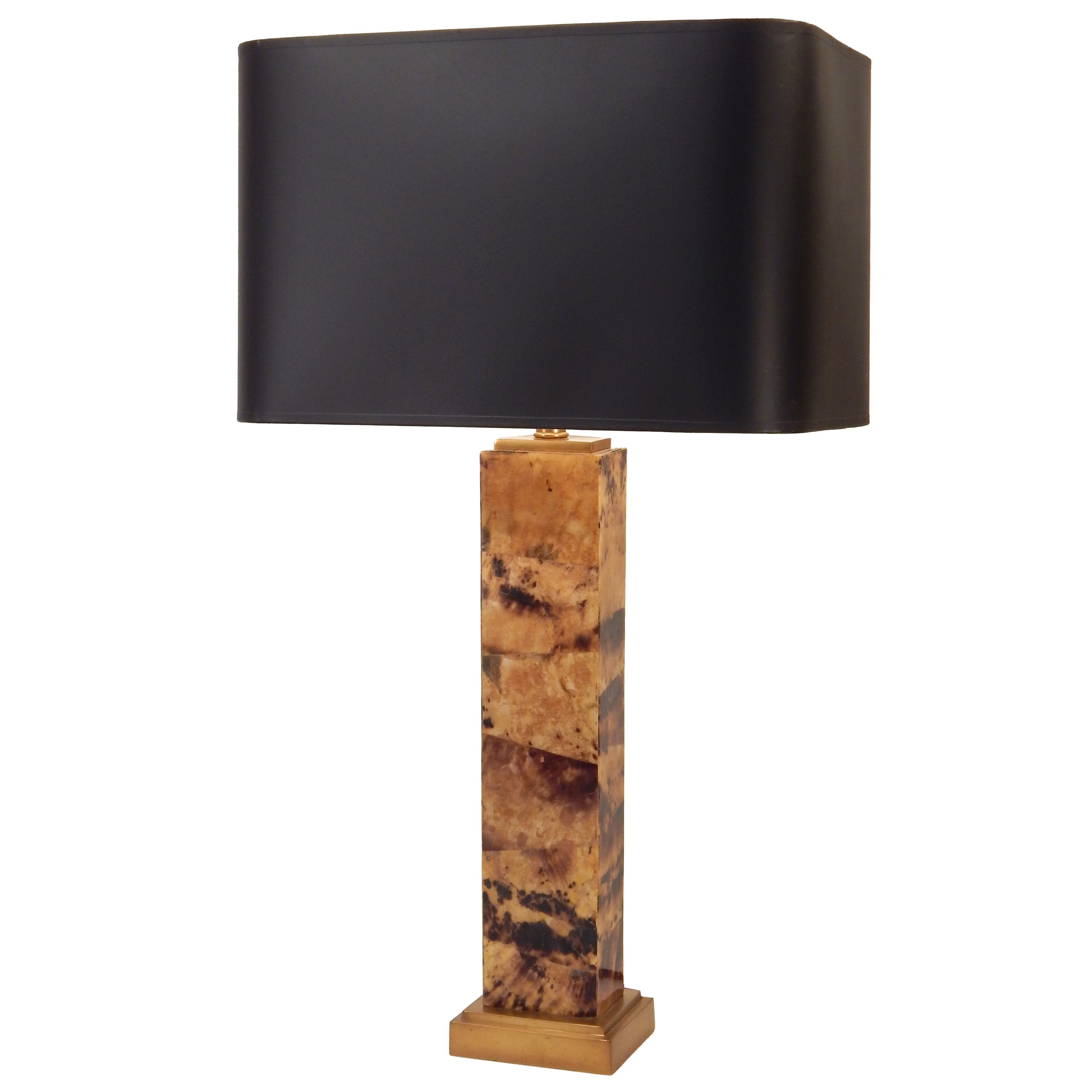 Faux Tortoise Shell Table Lamp