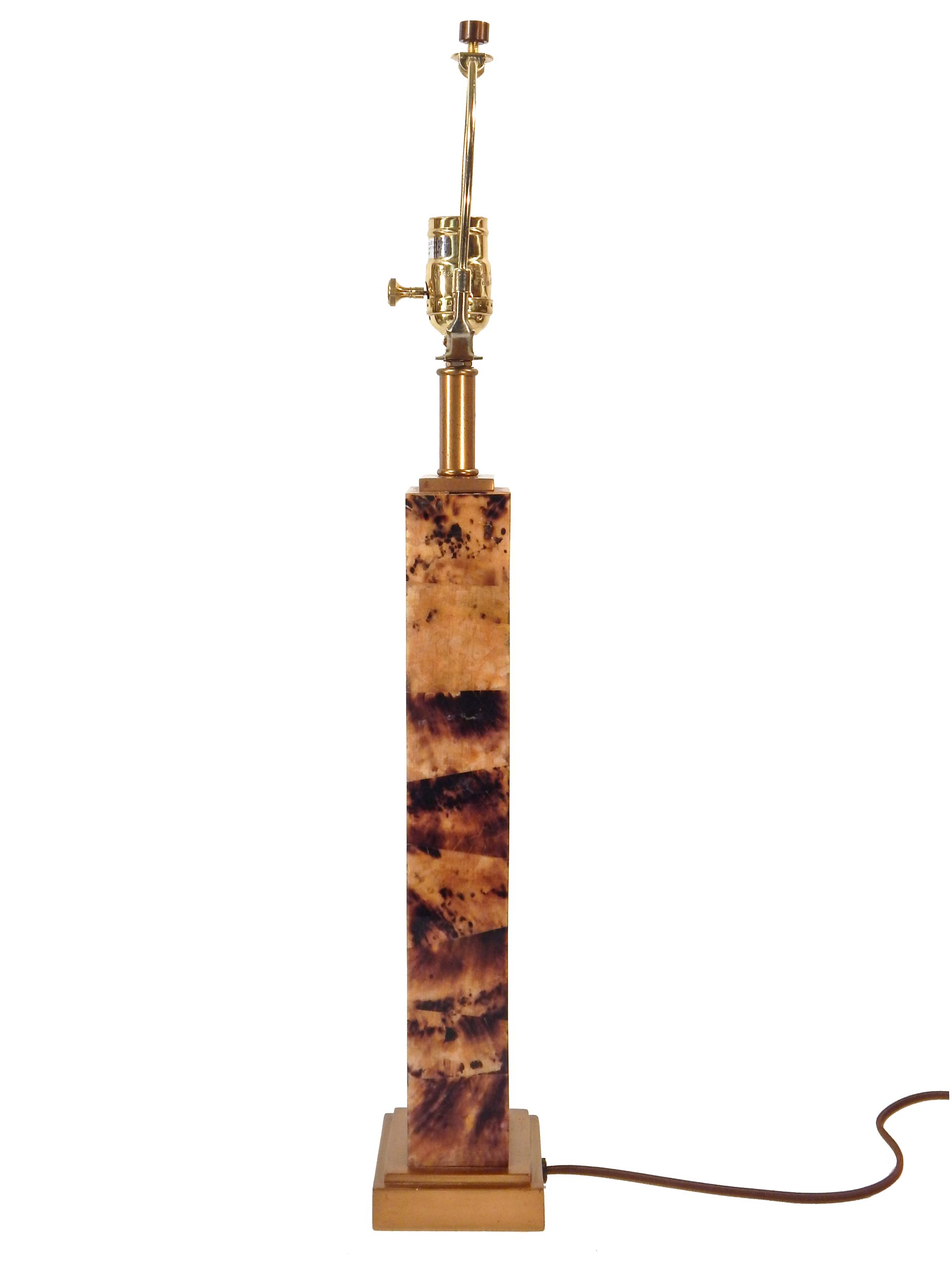 Faux Tortoise Shell Table Lamp - Image 5