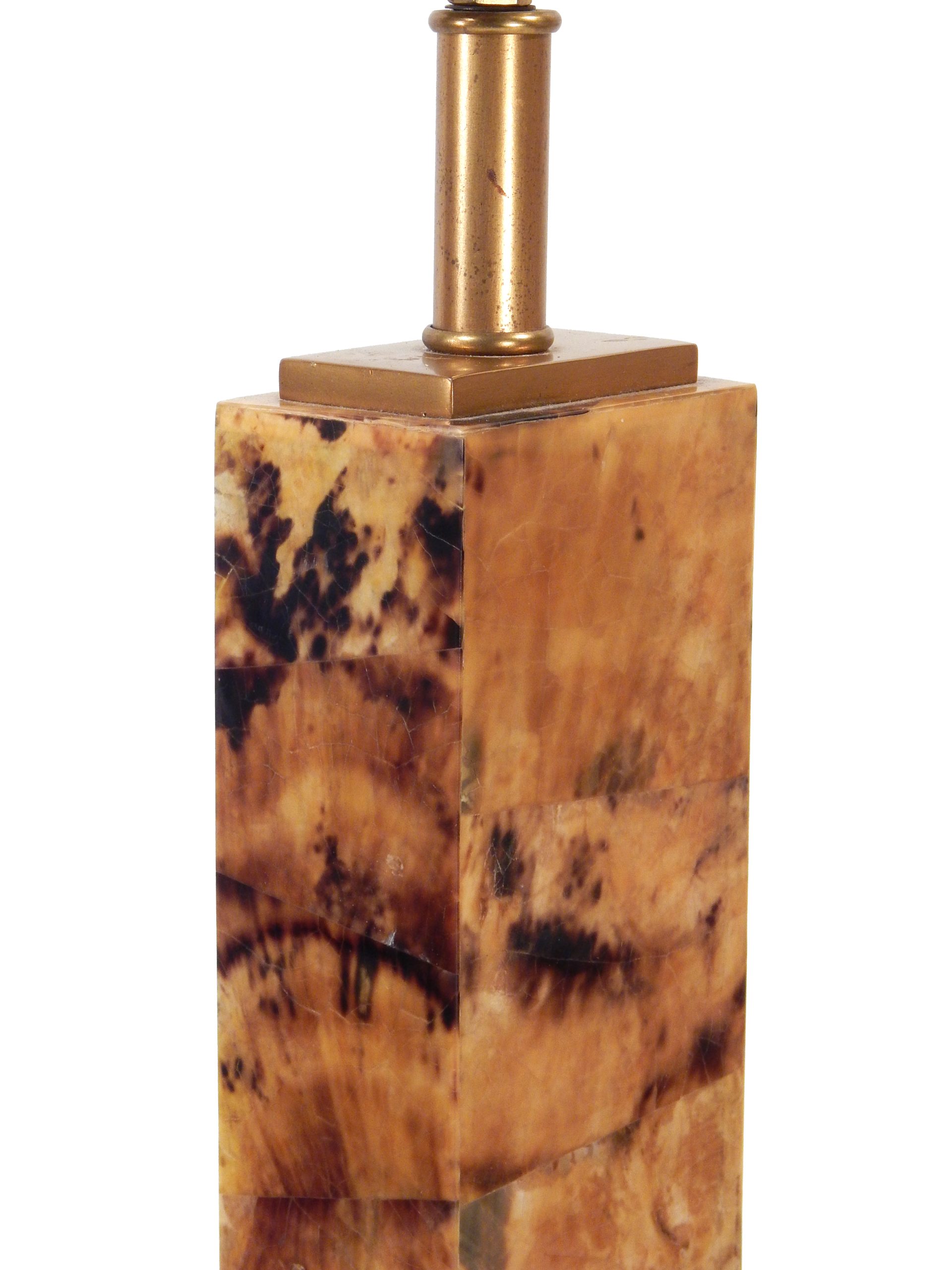 Faux Tortoise Shell Table Lamp - Image 8