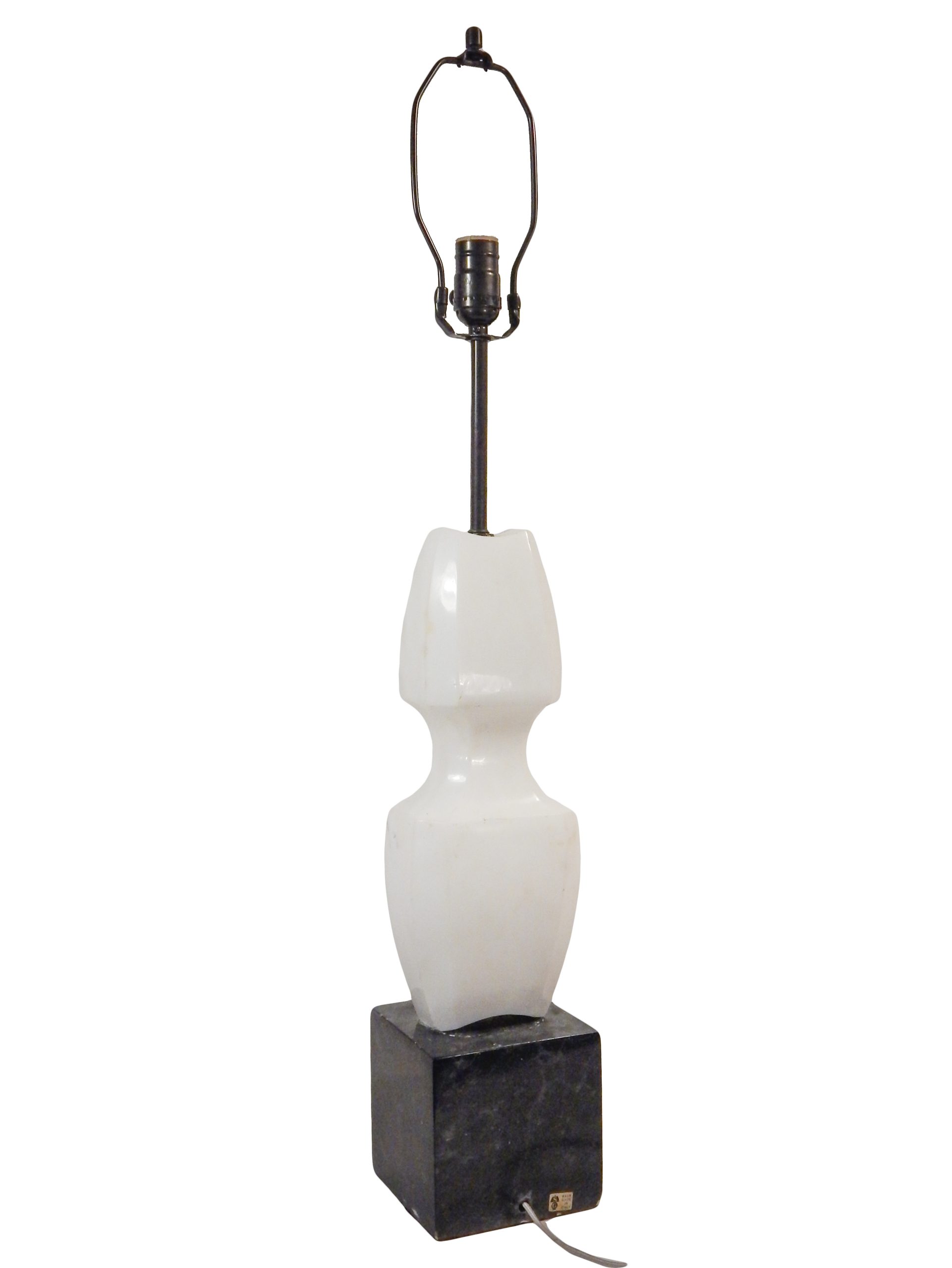 Pair of Sculptural Marble Lamps - Image 10