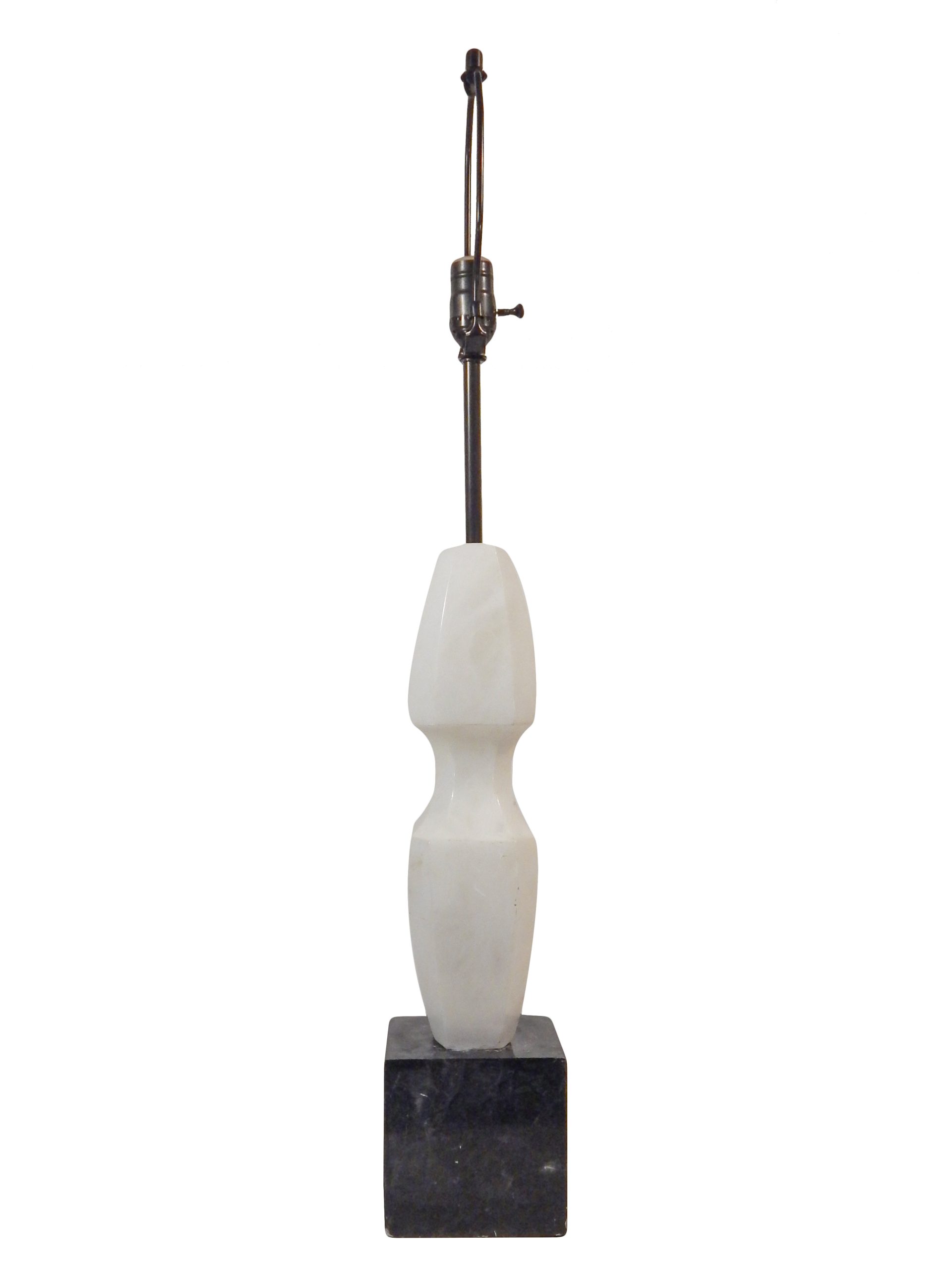 Pair of Sculptural Marble Lamps - Image 11