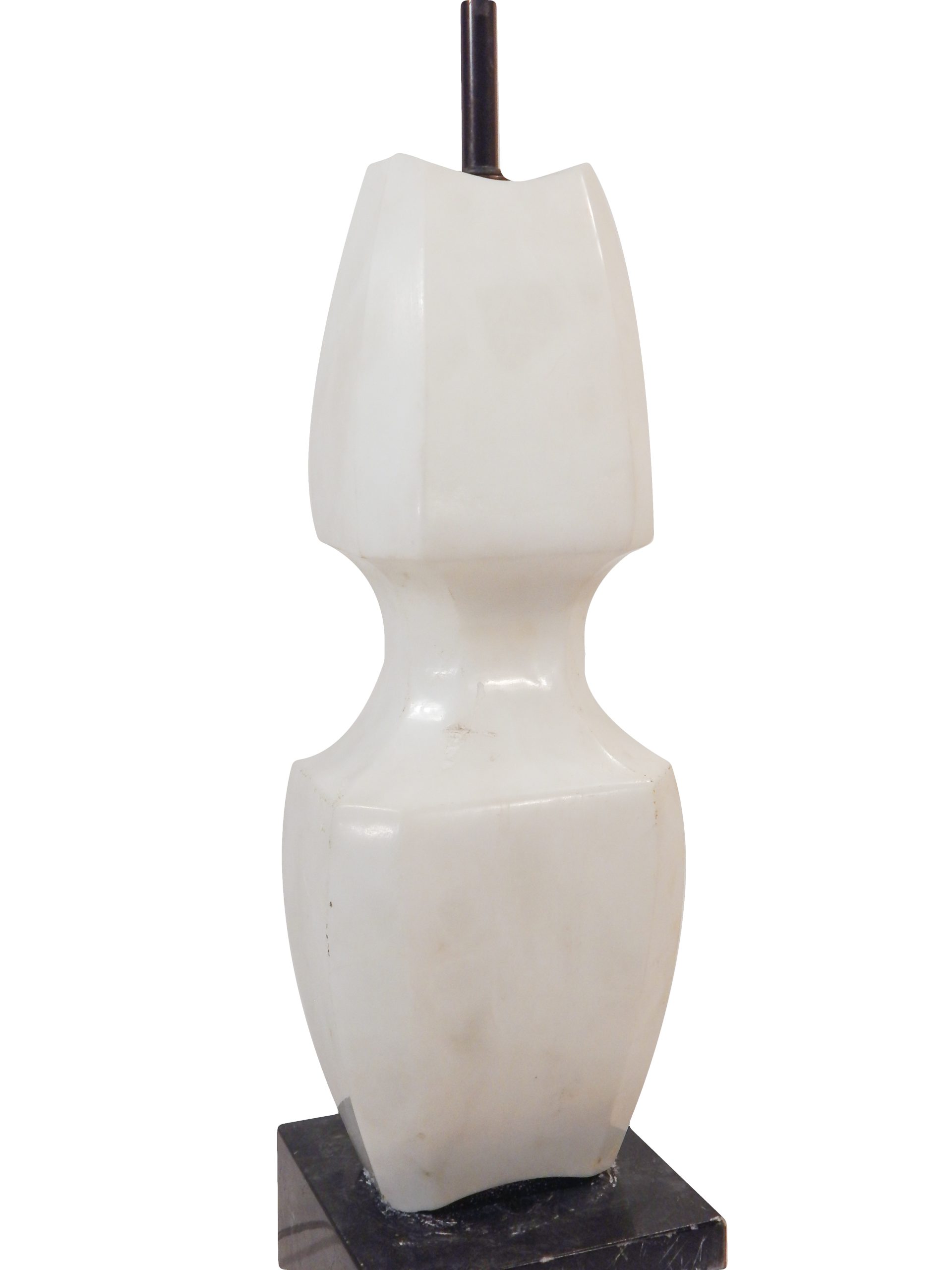 Pair of Sculptural Marble Lamps - Image 12