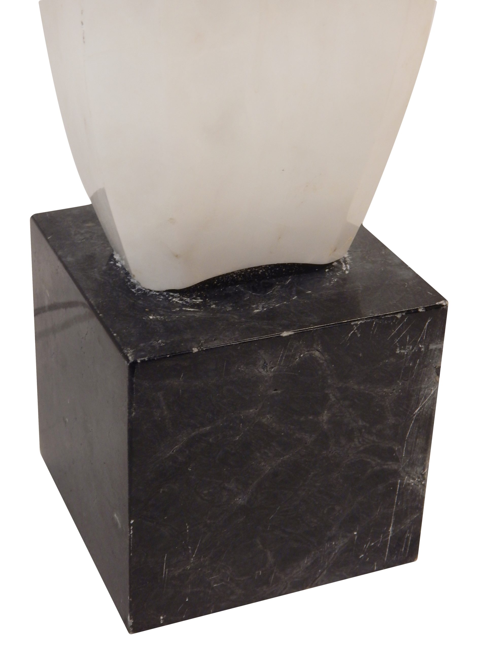 Pair of Sculptural Marble Lamps - Image 14