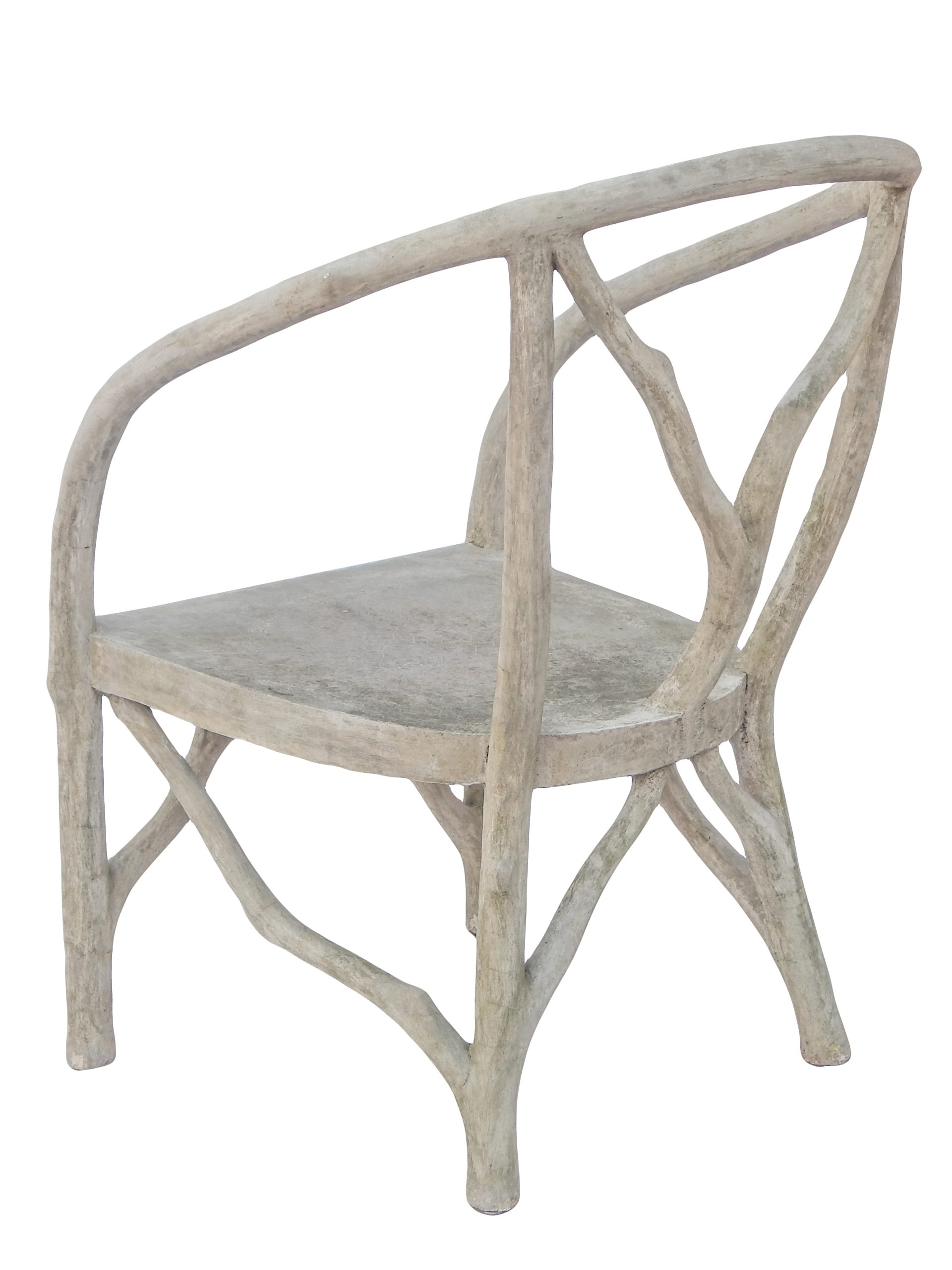 Faux Bois Garden Chair - Image 4