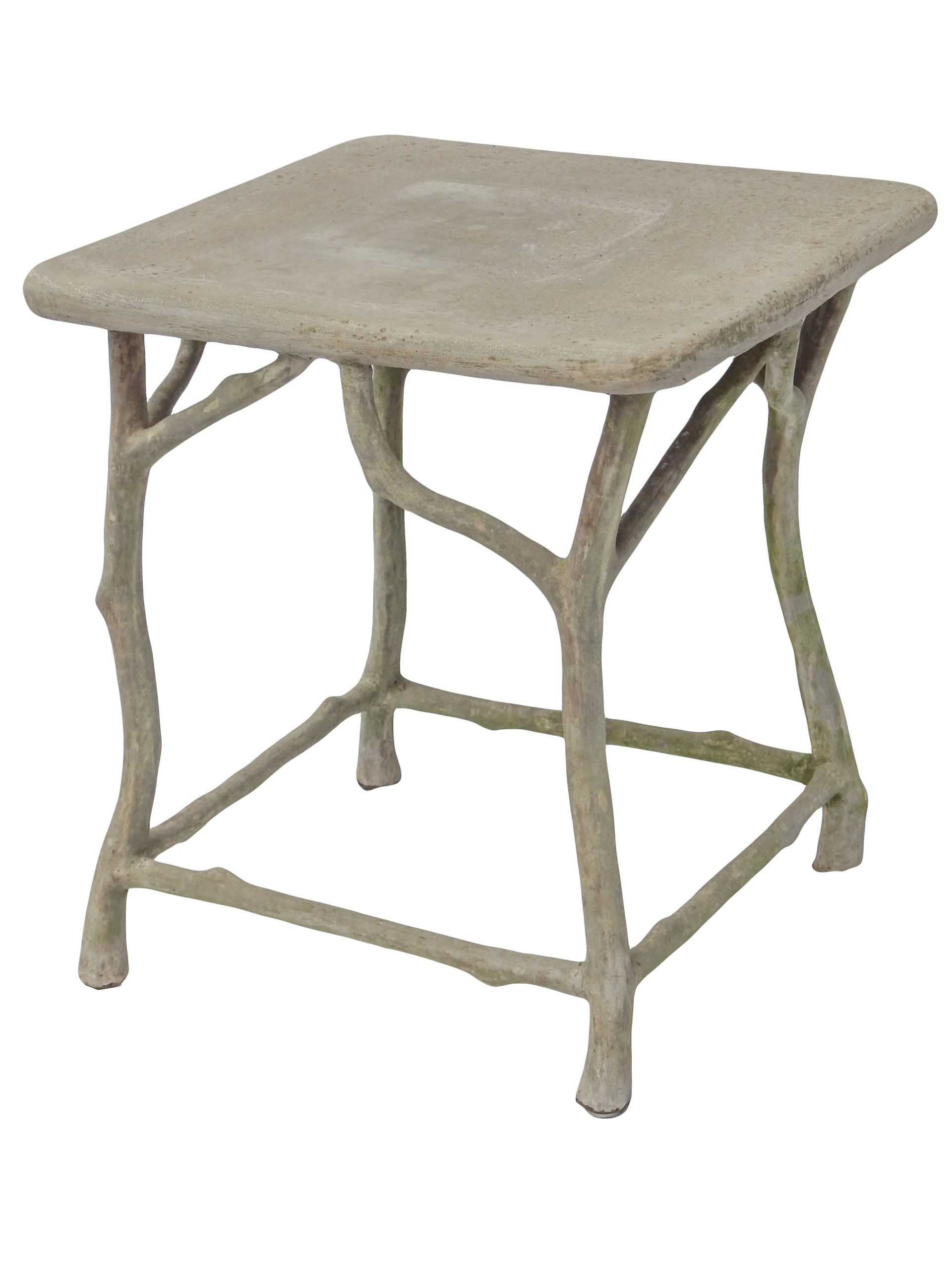 Faux Bois Garden Side Table - Image 2