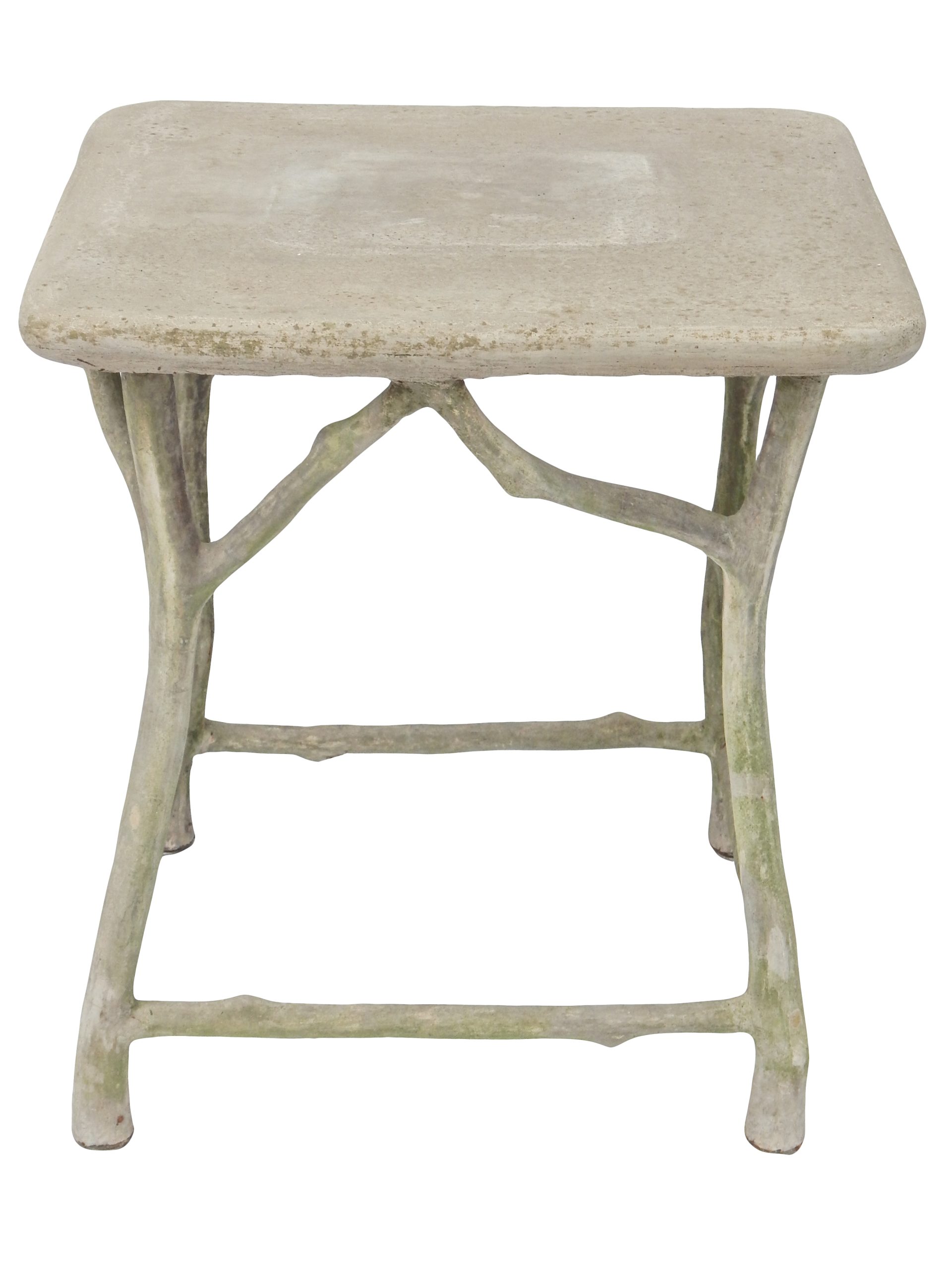Faux Bois Garden Side Table - Image 3