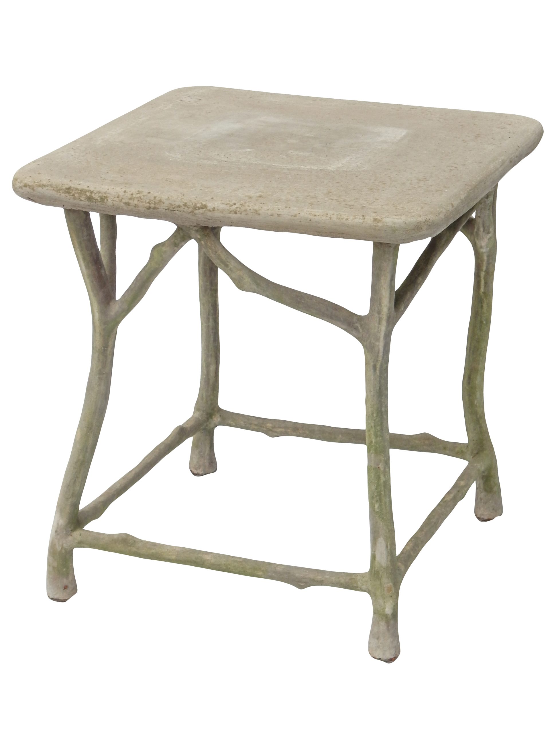 Faux Bois Garden Side Table - Image 4