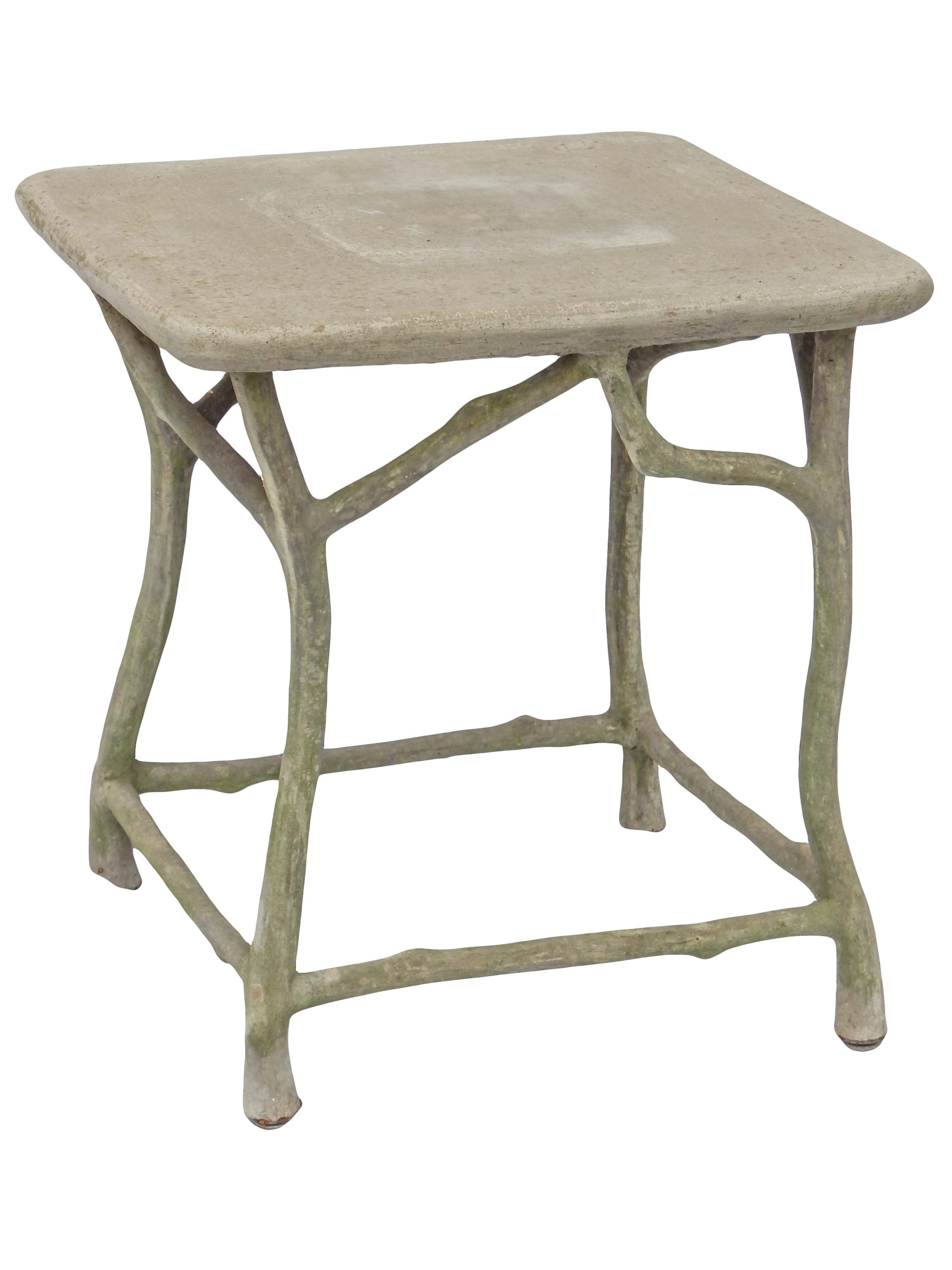 Faux Bois Garden Side Table - Image 5