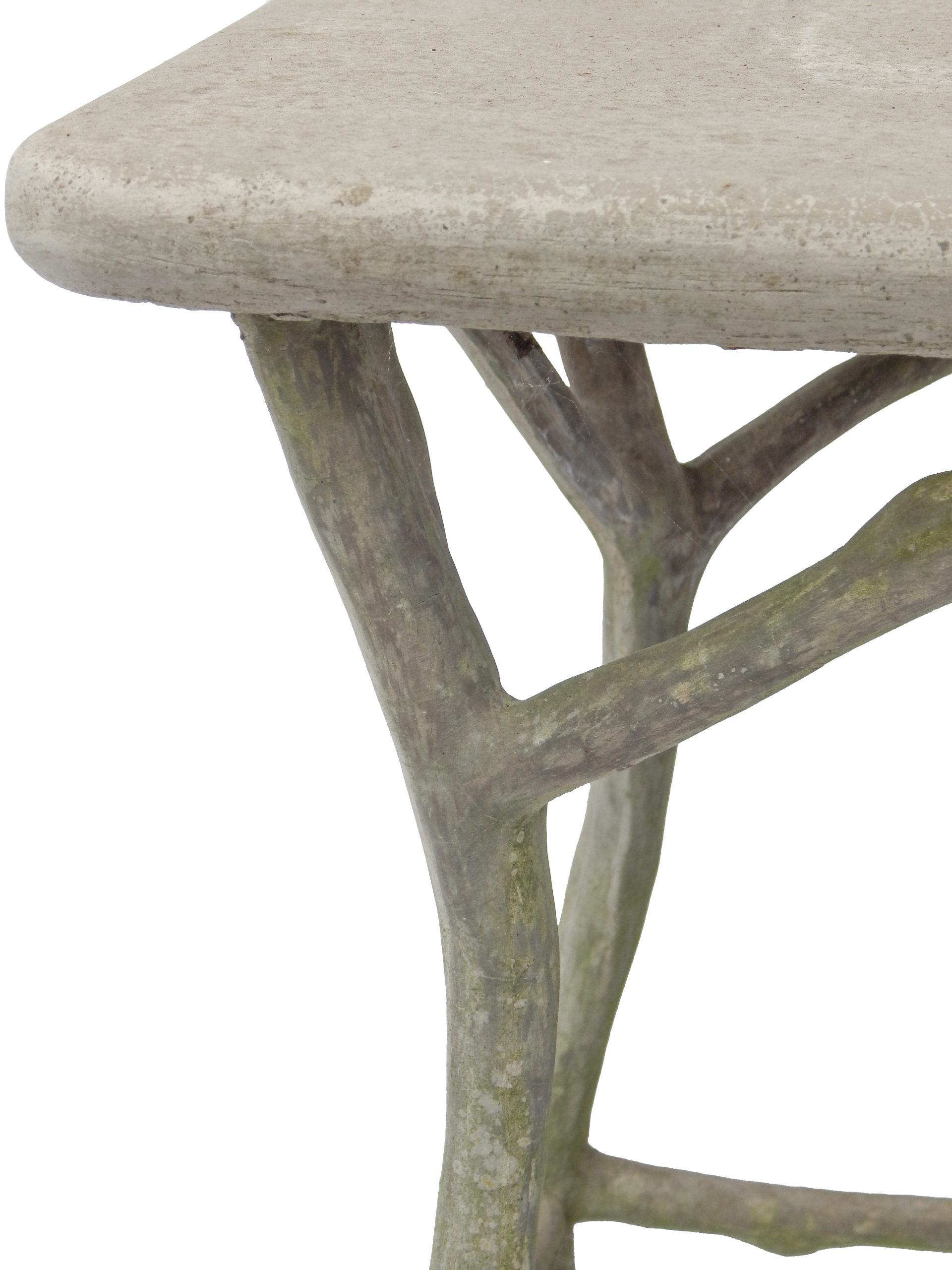 Faux Bois Garden Side Table - Image 7