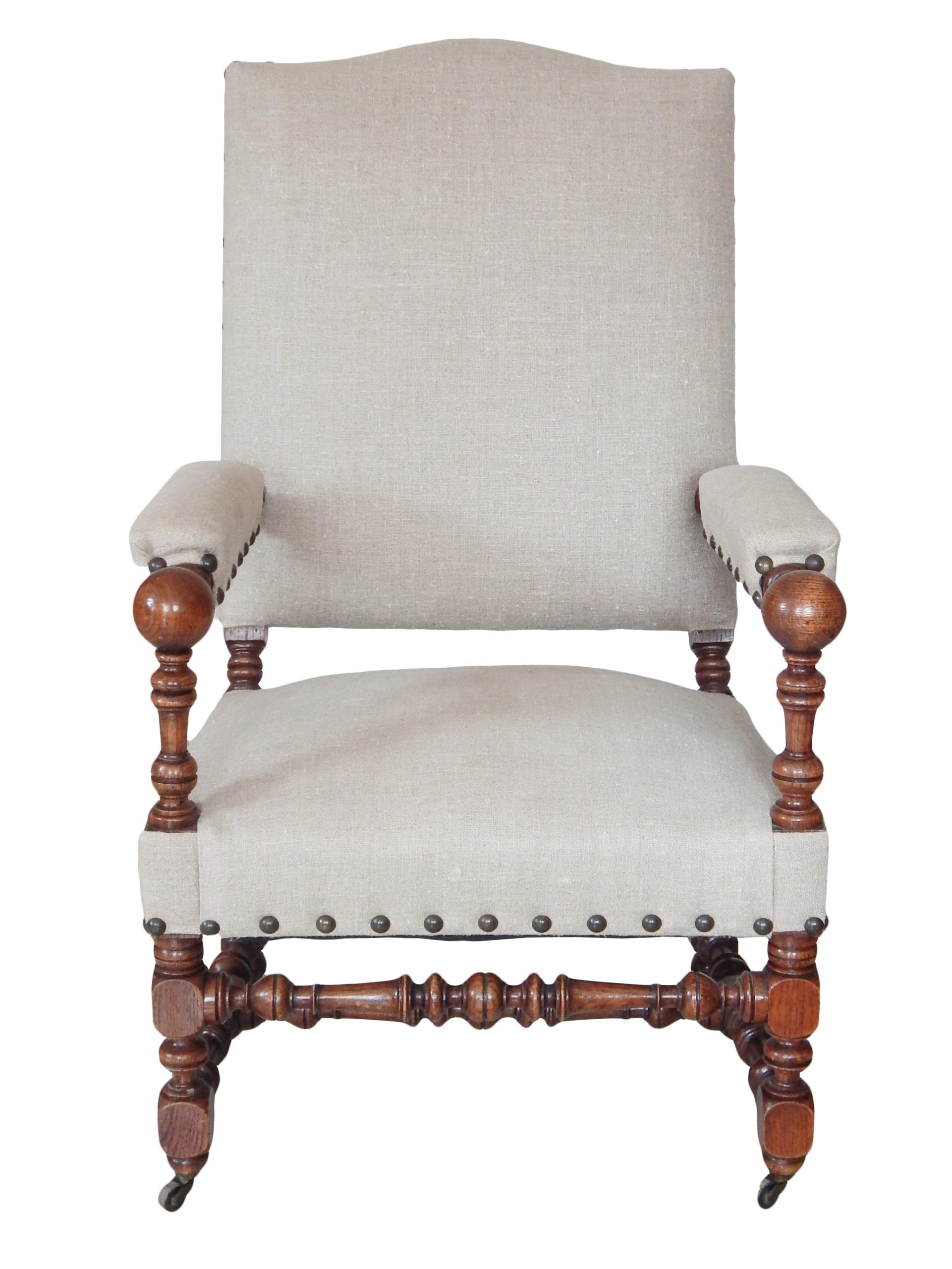 Louis Xlll Style Wood Armchairs - Image 4