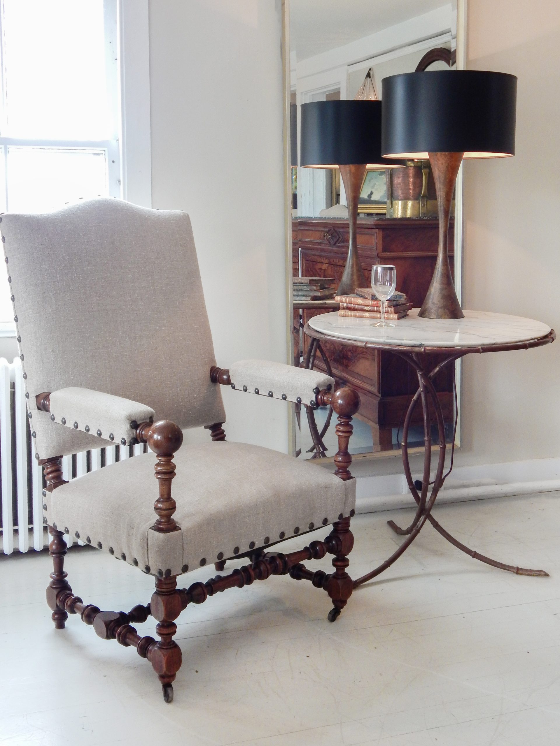 Louis Xlll Style Wood Armchairs - Image 2