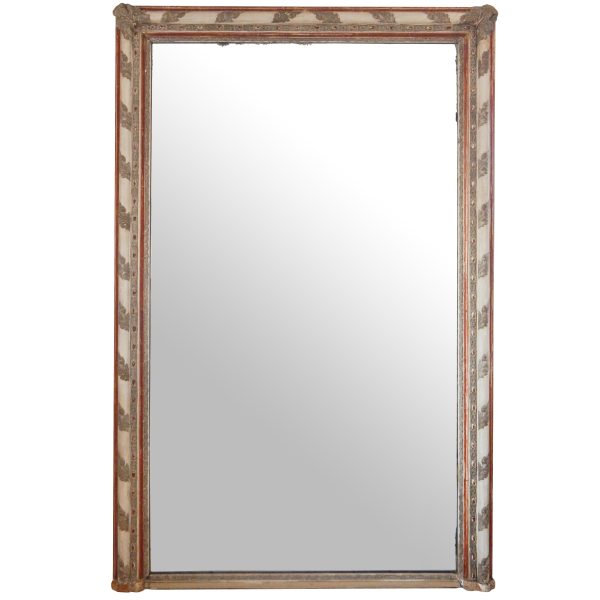 Large Painted French Mirror
