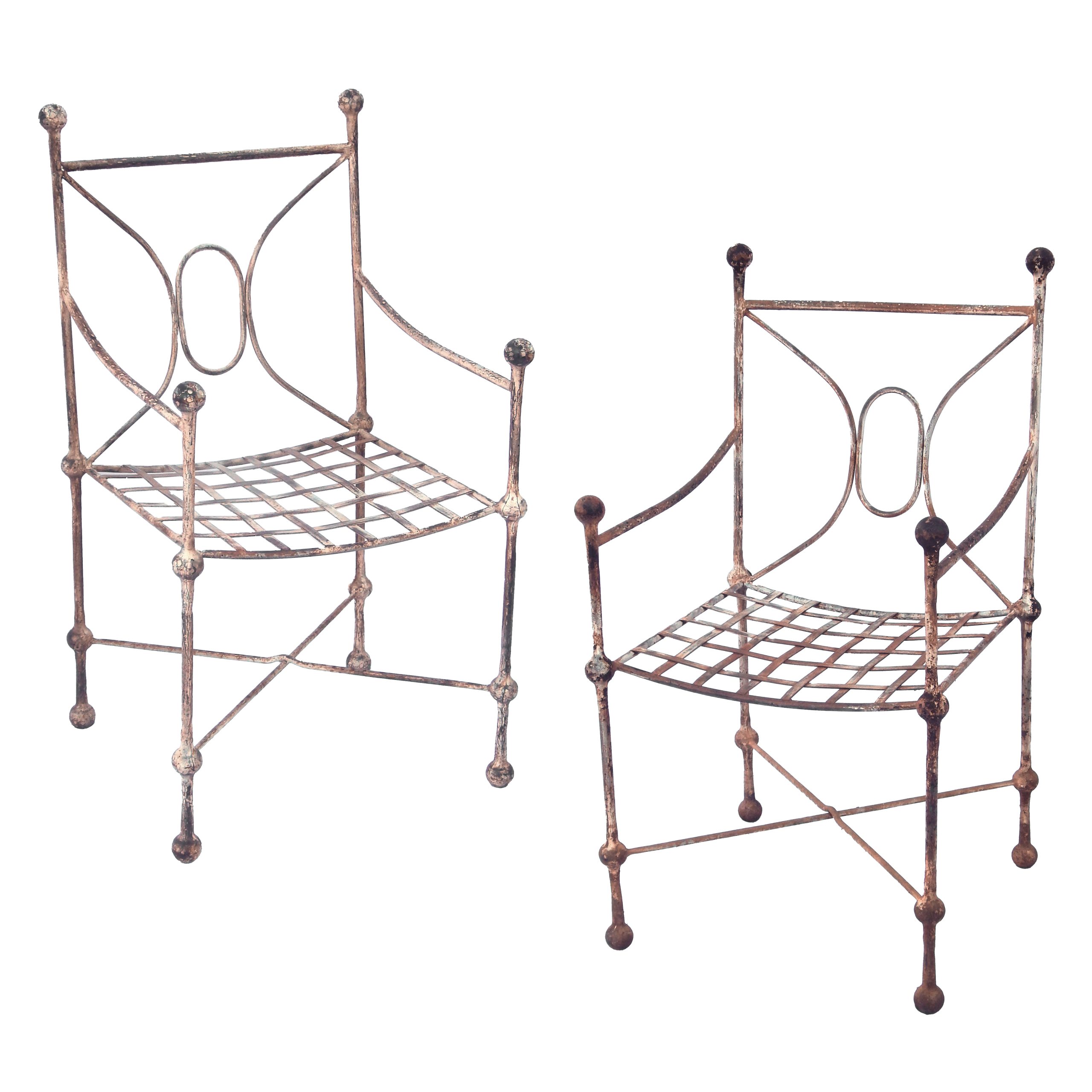 Pair of Iron Chairs