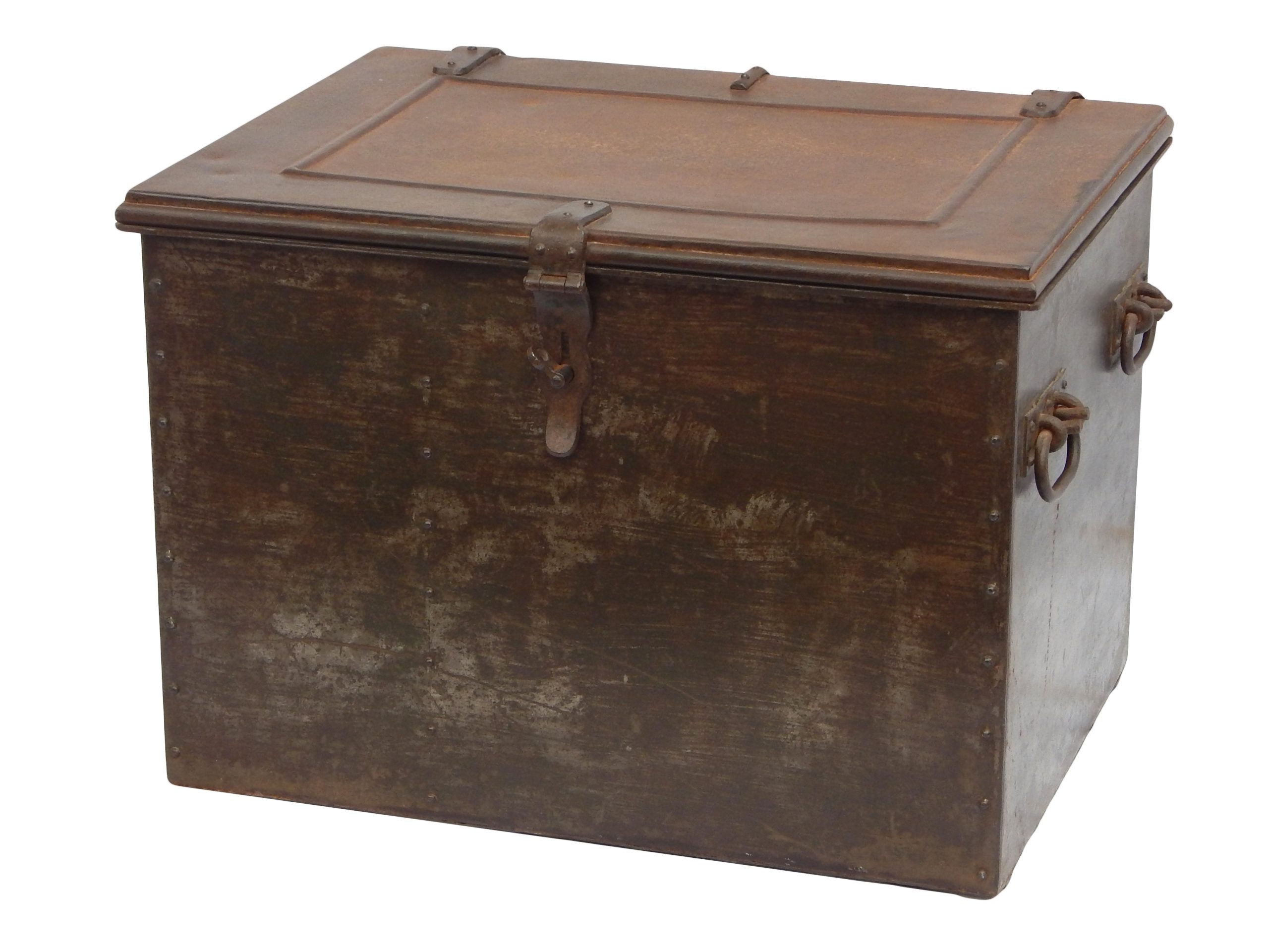 Pair of Metal Storage Trunks - Image 5