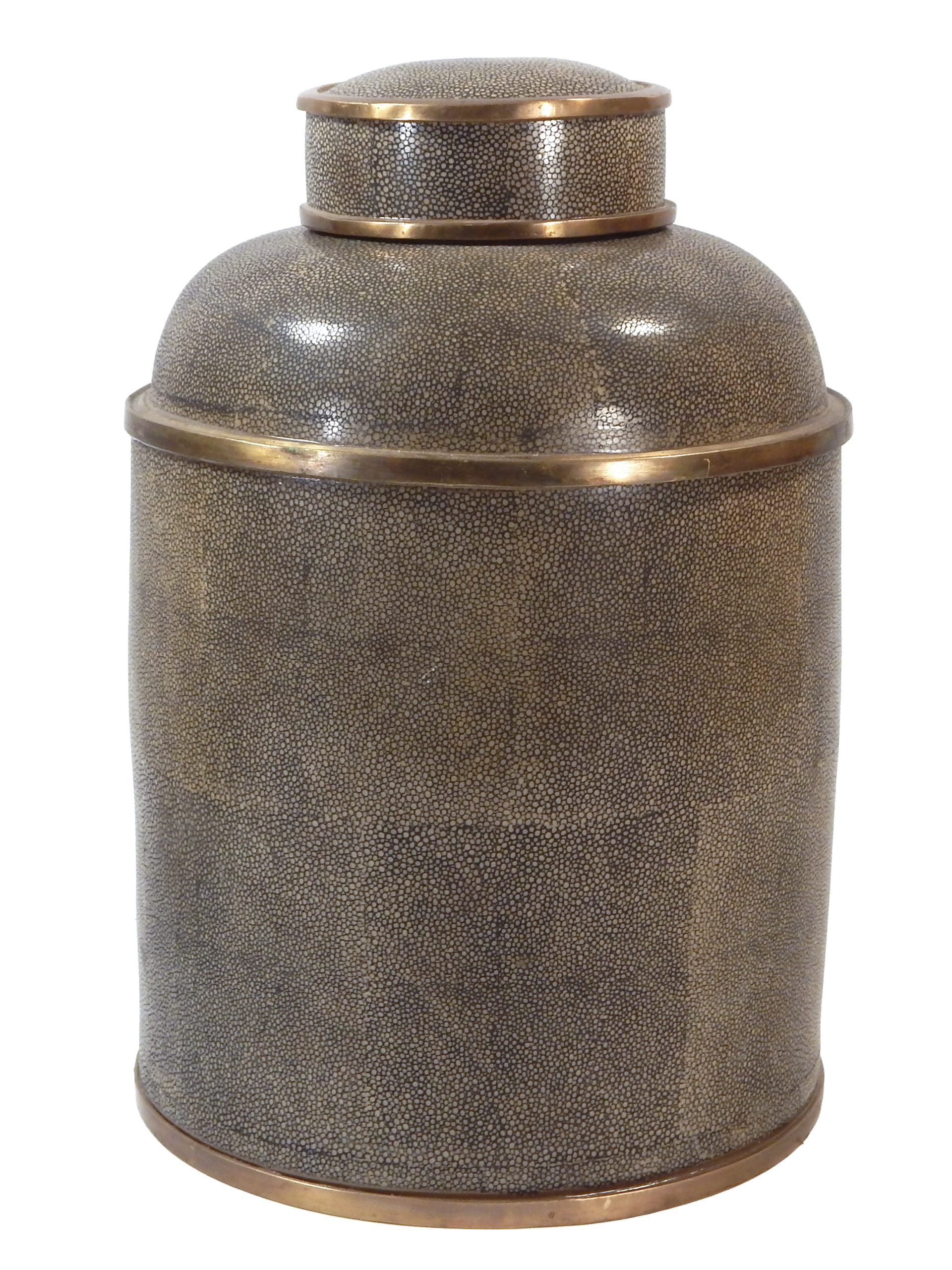 Pair of Vessels with Shagreen Finish - Image 12