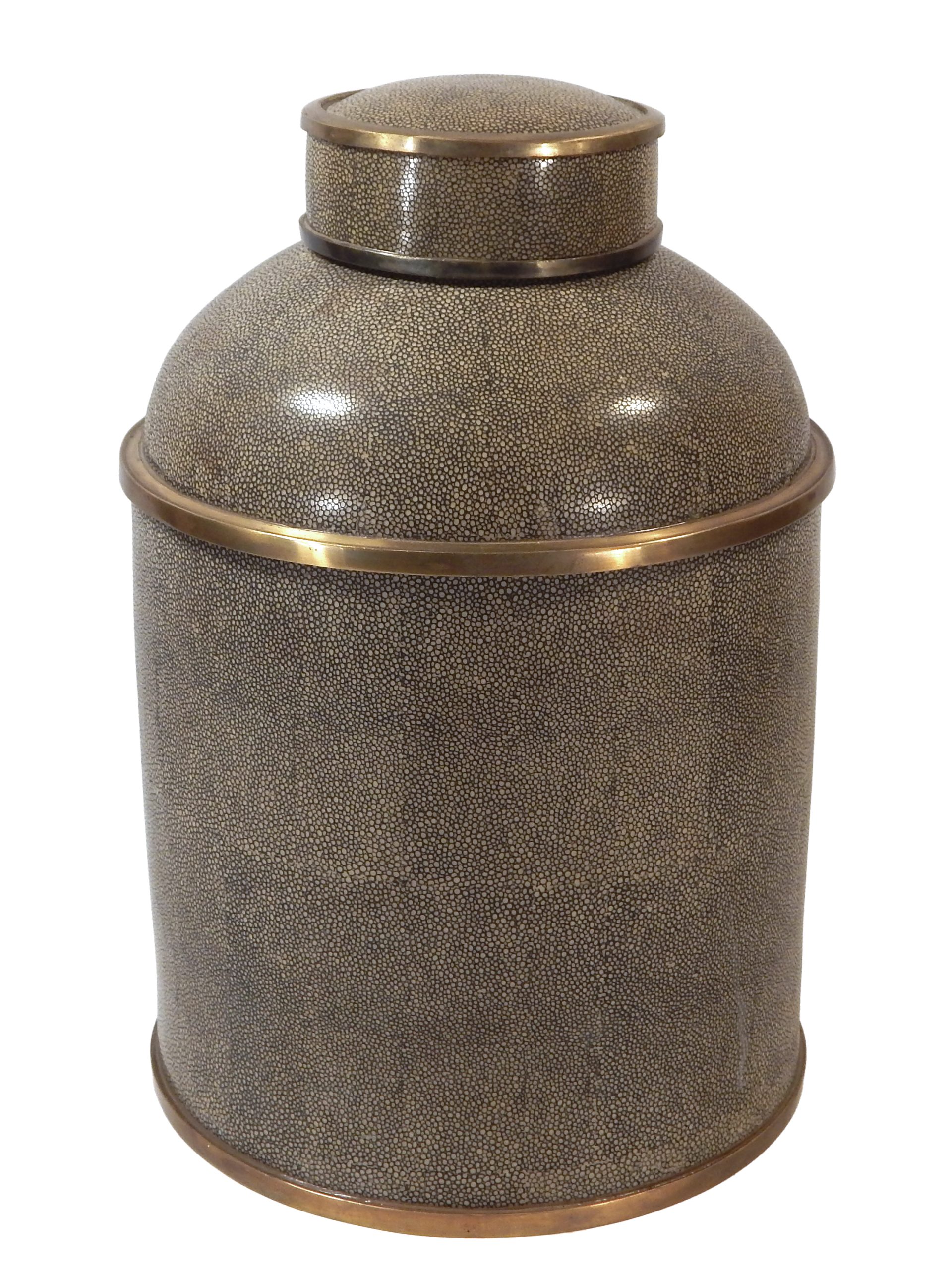 Pair of Vessels with Shagreen Finish - Image 4