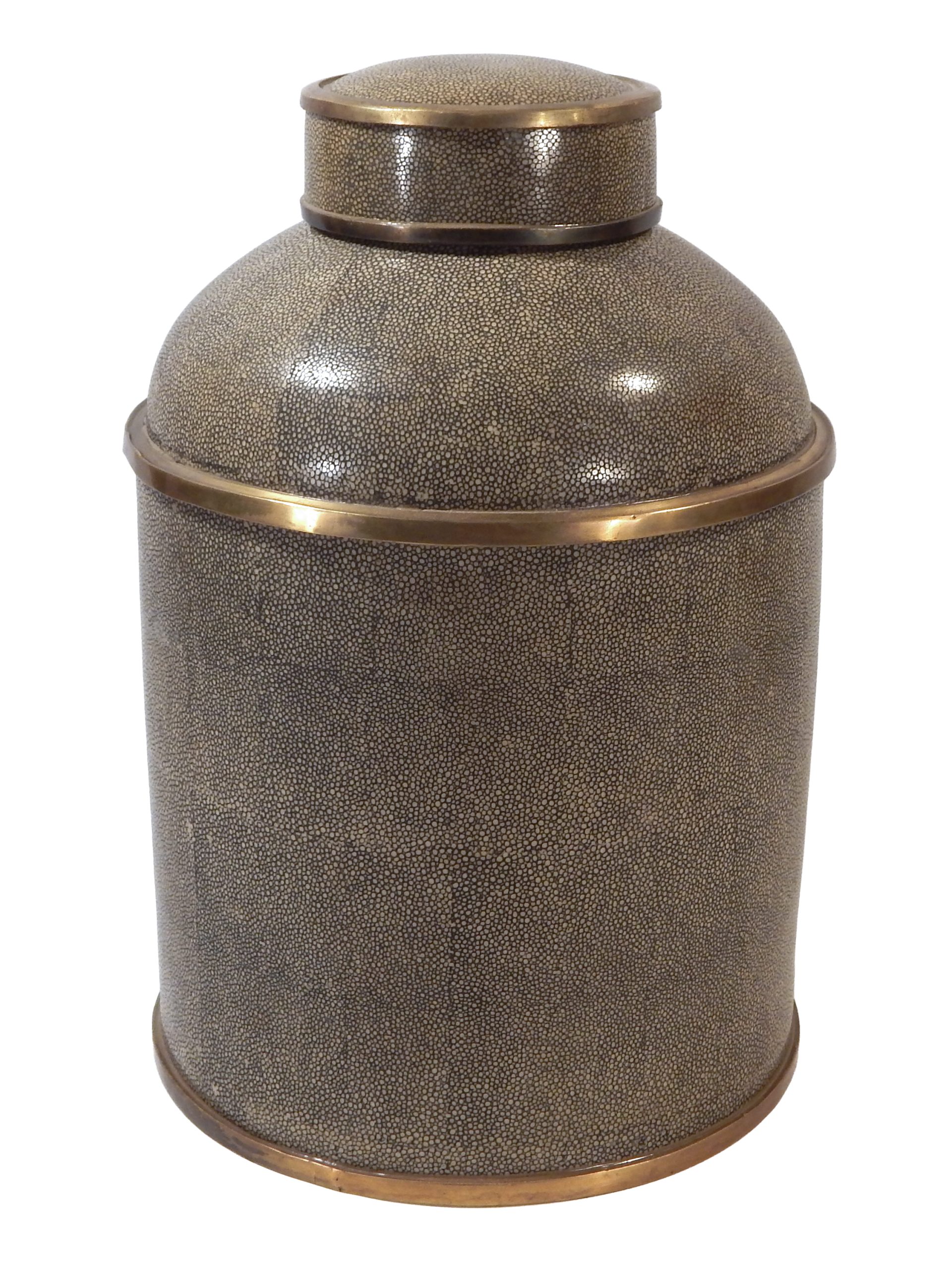 Pair of Vessels with Shagreen Finish - Image 6
