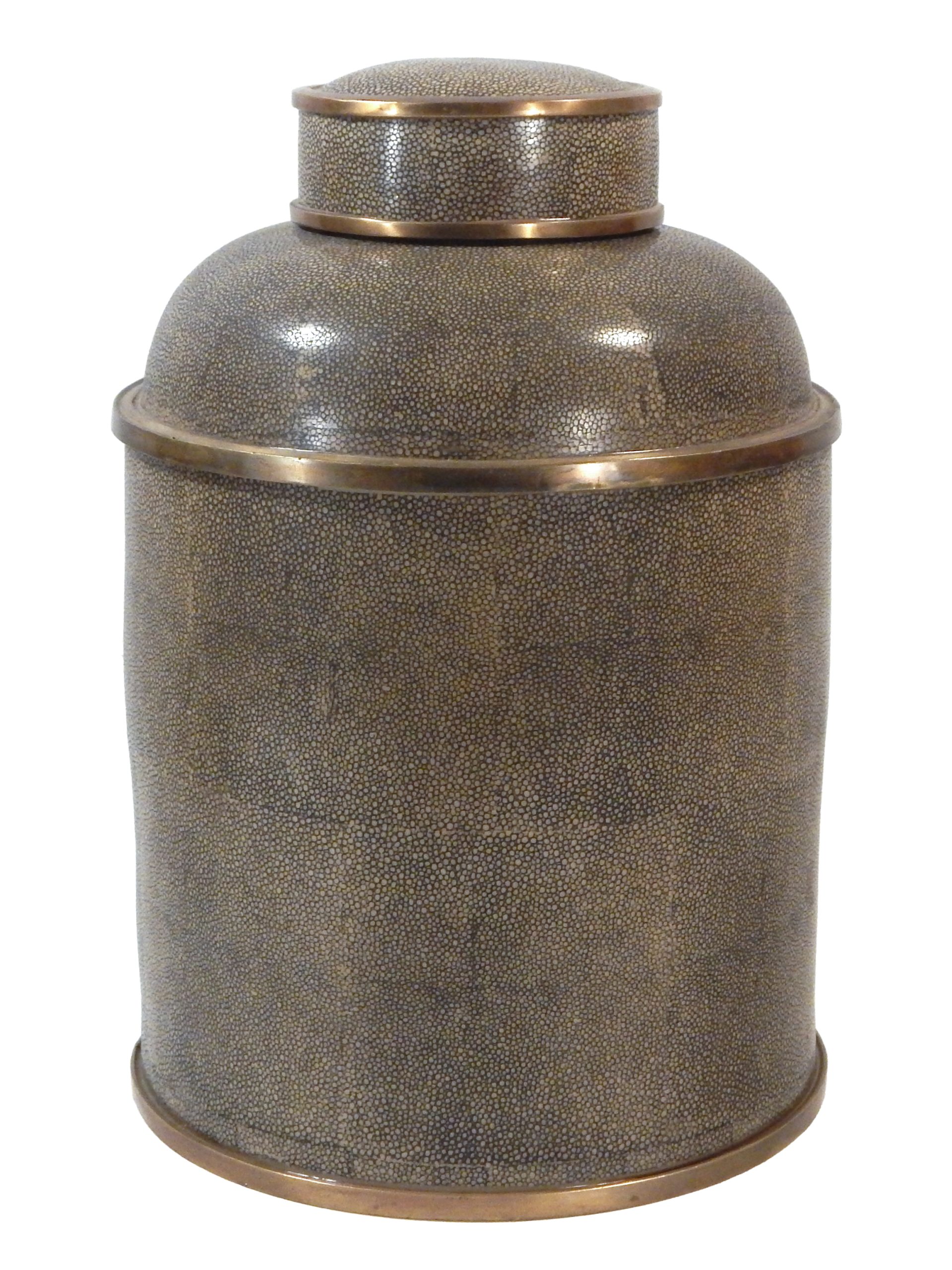 Pair of Vessels with Shagreen Finish - Image 10