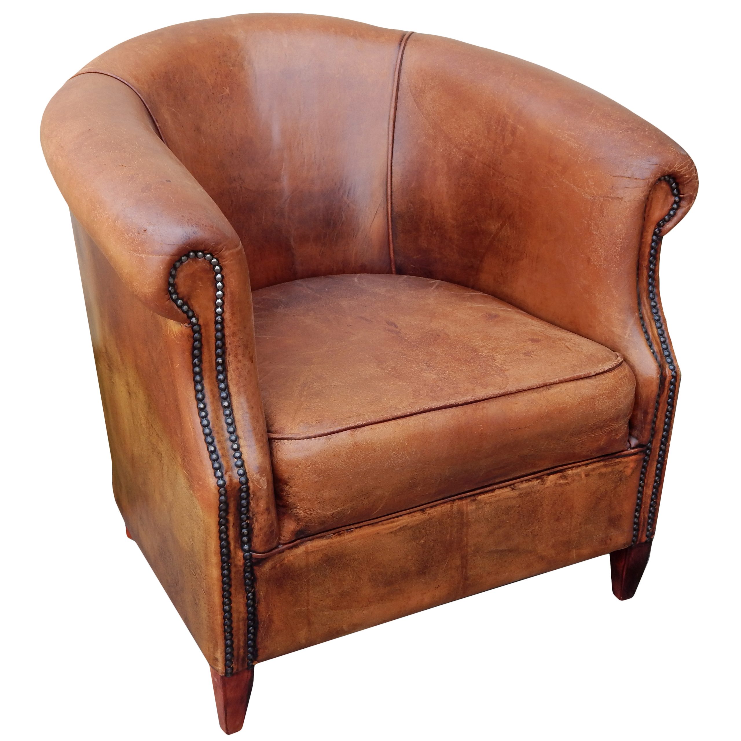 Dutch Leather Club Chair