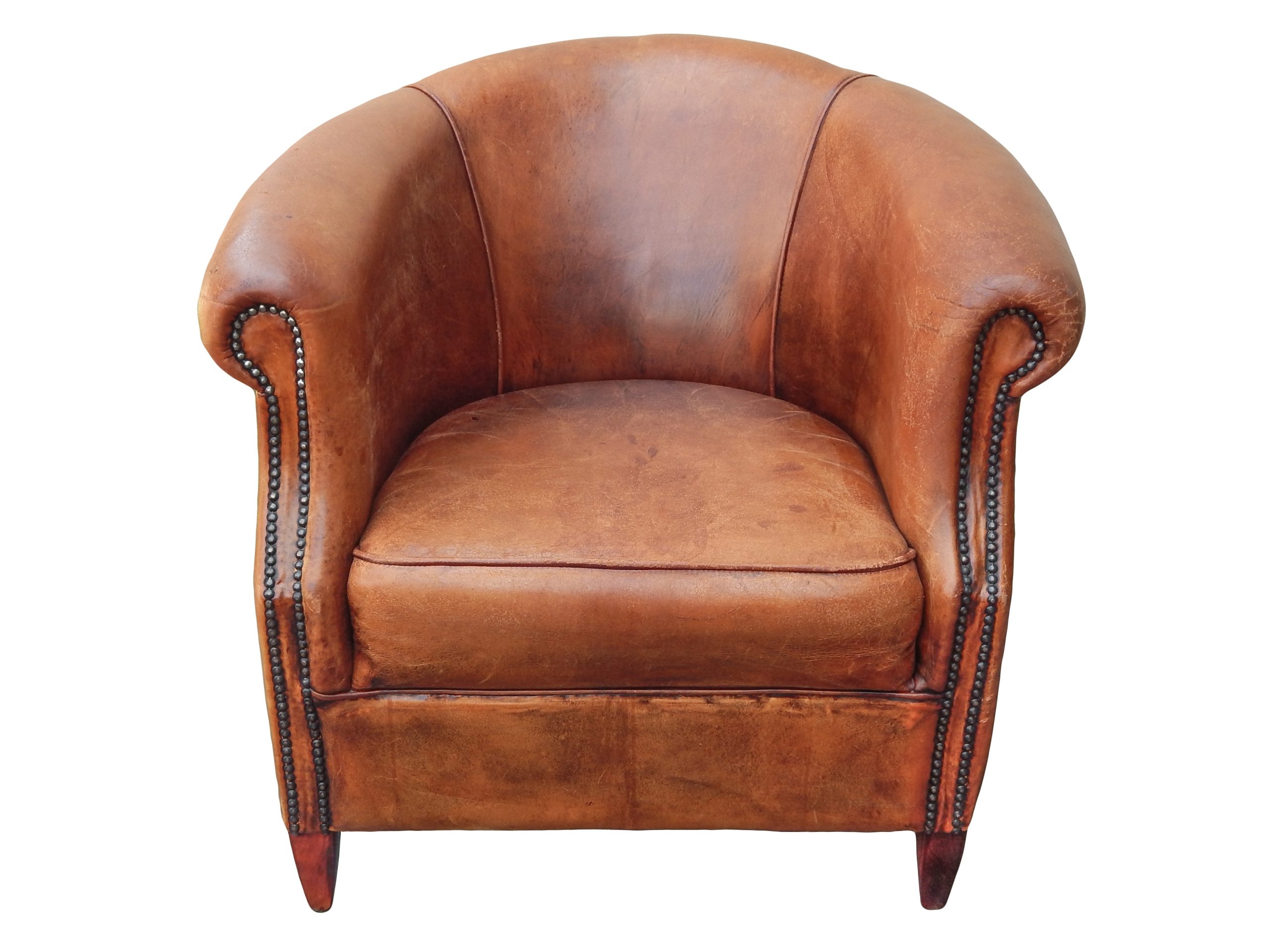 Dutch Leather Club Chair - Image 3
