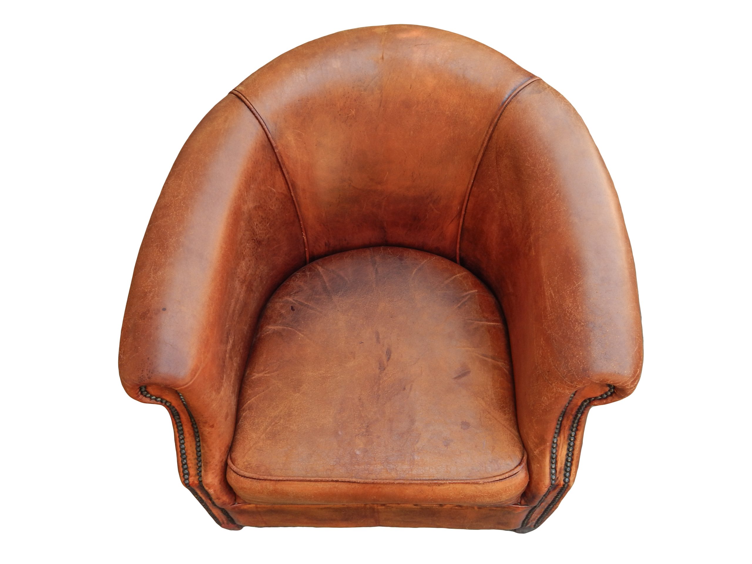 Dutch Leather Club Chair - Image 9