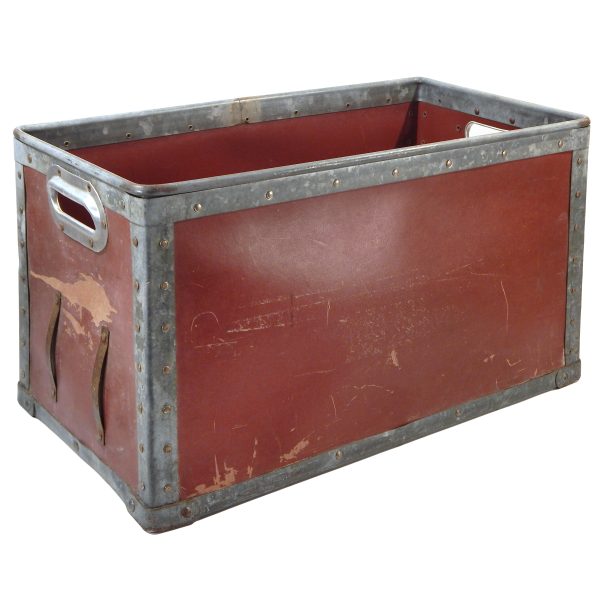 Vintage French Textile Bin