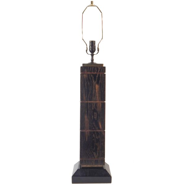 Ebonized Wood Lamp